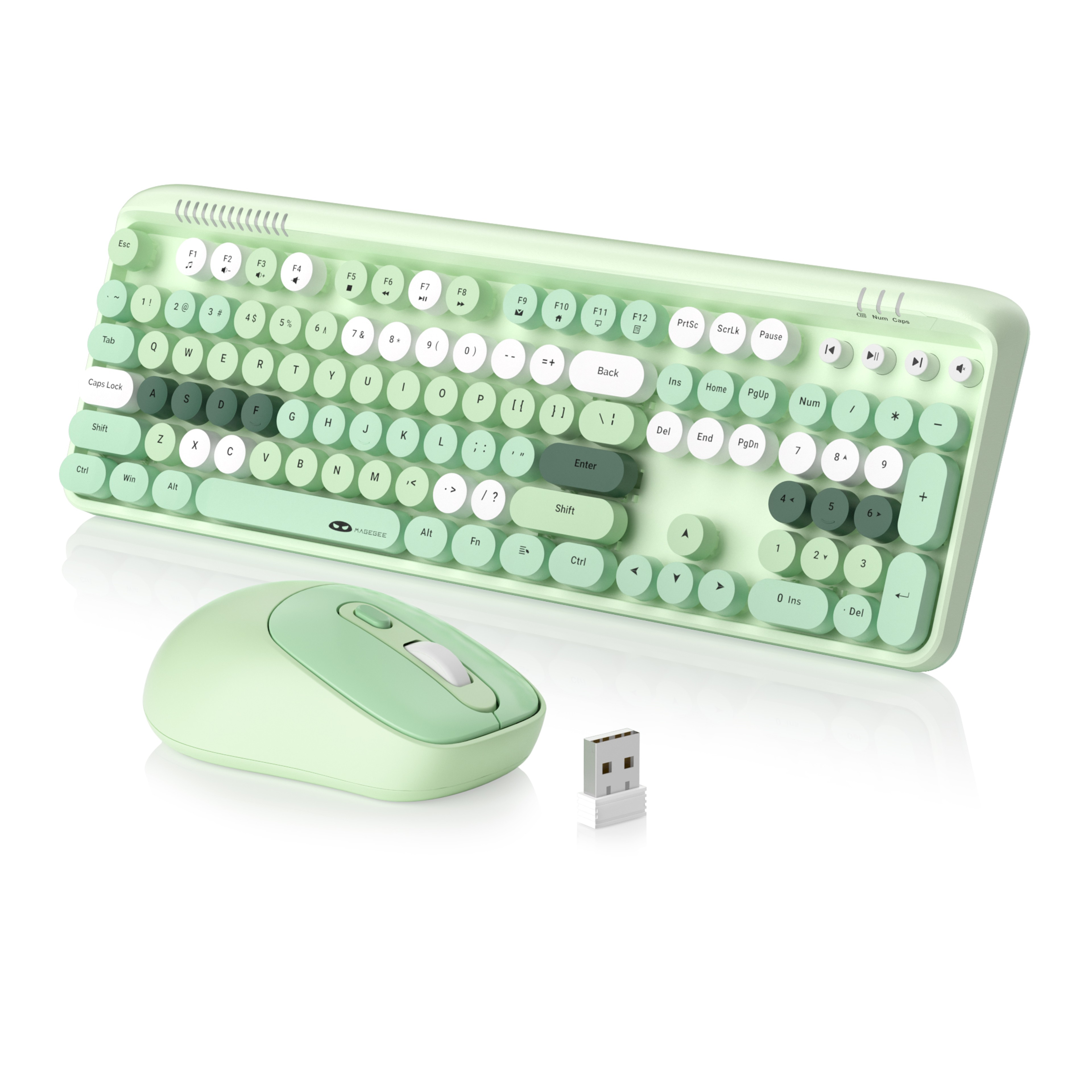 Gaming Keyboard And Mouse Combo With Wireless DPI Adjustable Mouse 7