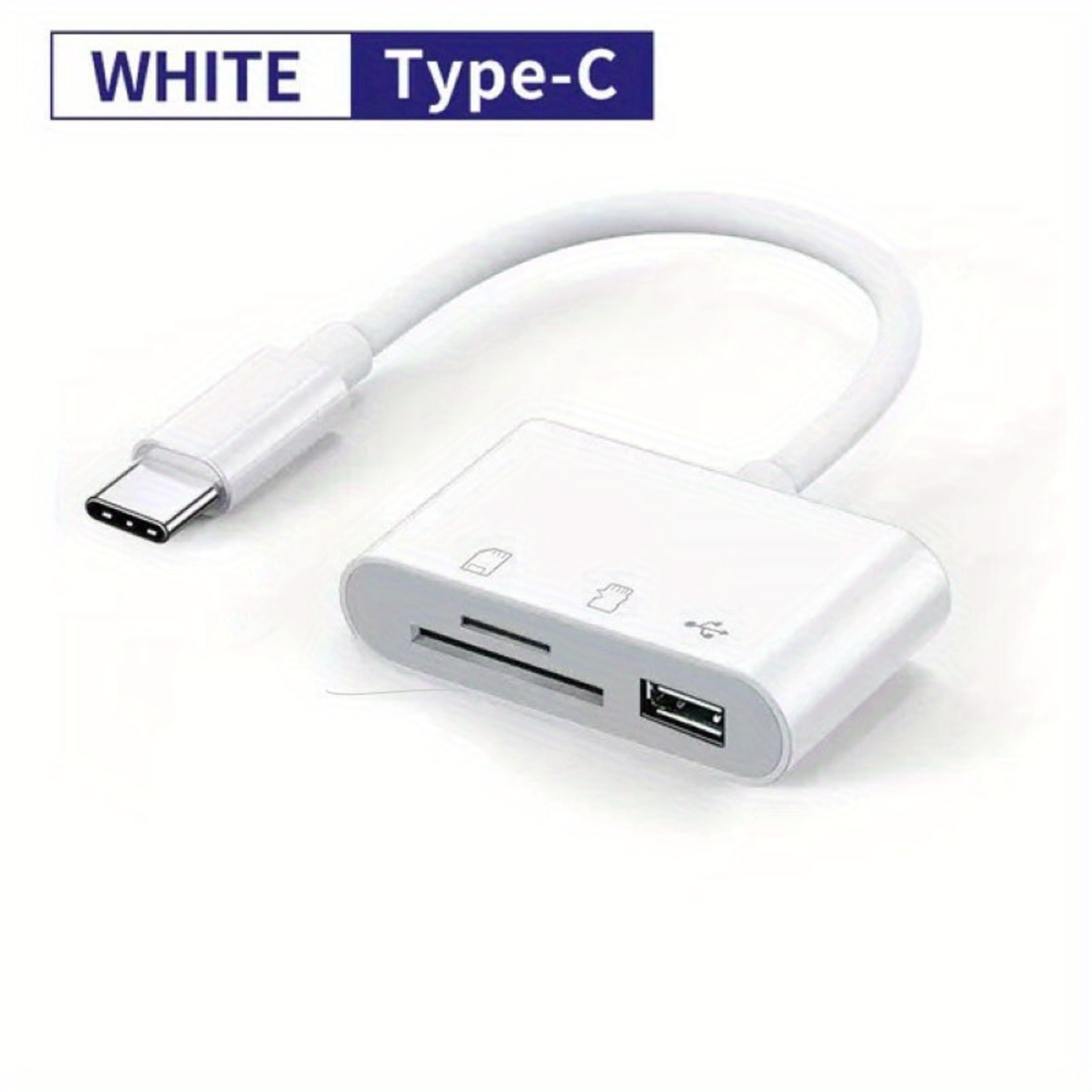 3 In 1 USB C Card Reader Type C To USB Adapter With SD TF Memory Card Slots 6