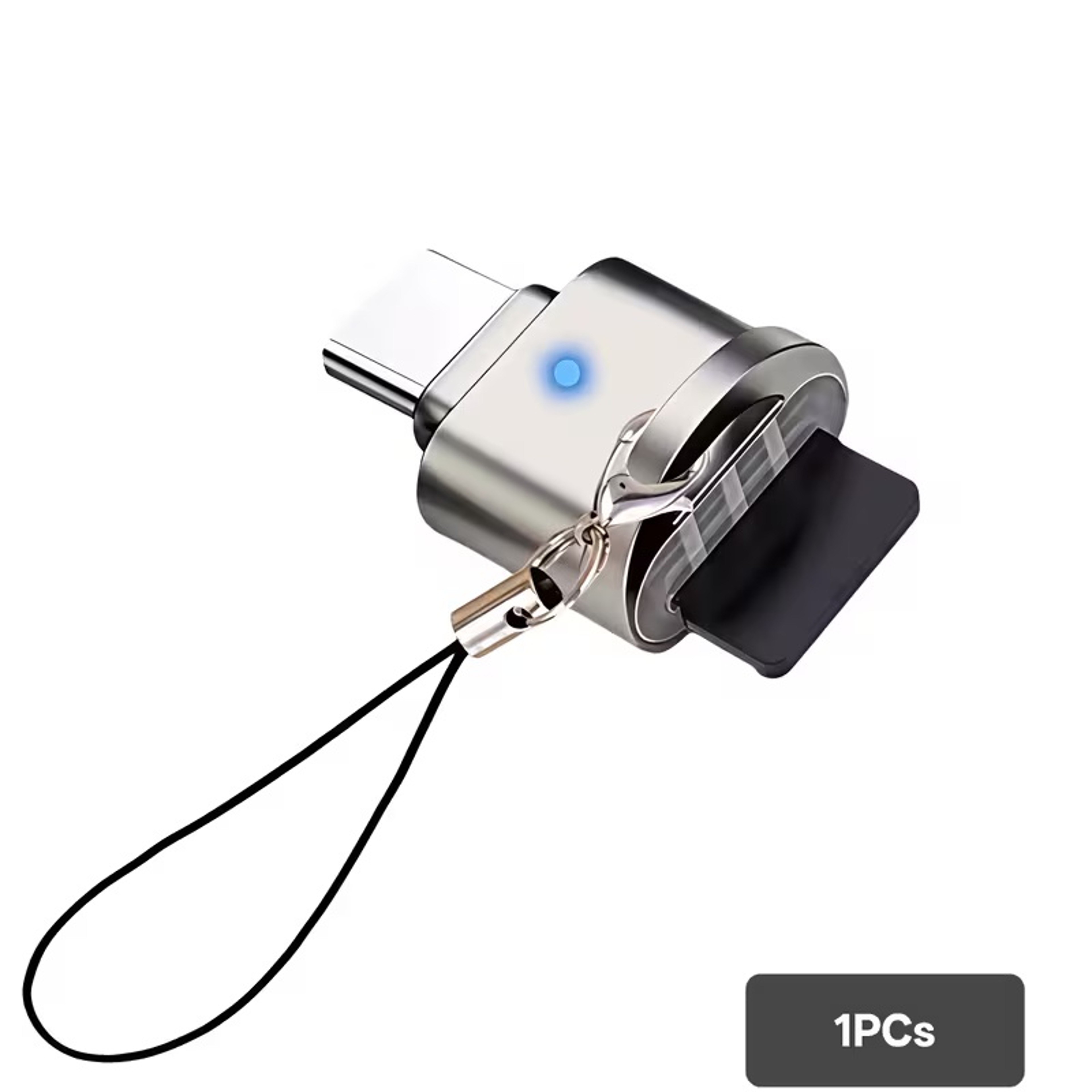 USB C SD Card Reader With USB Adapter For Micro SD Memory Cards 5