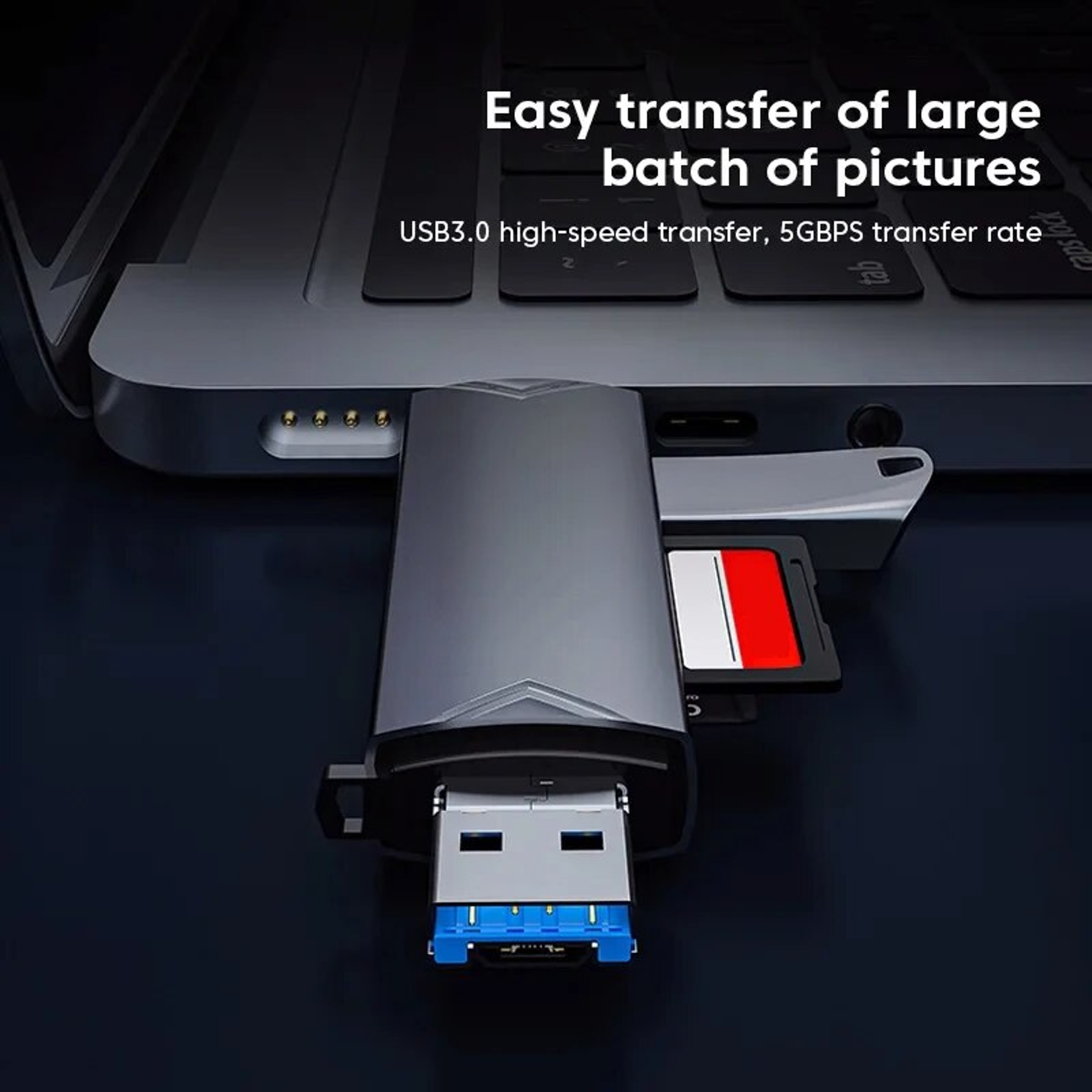 USB Card Reader With USB C SD TF Memory Card Adapter 5