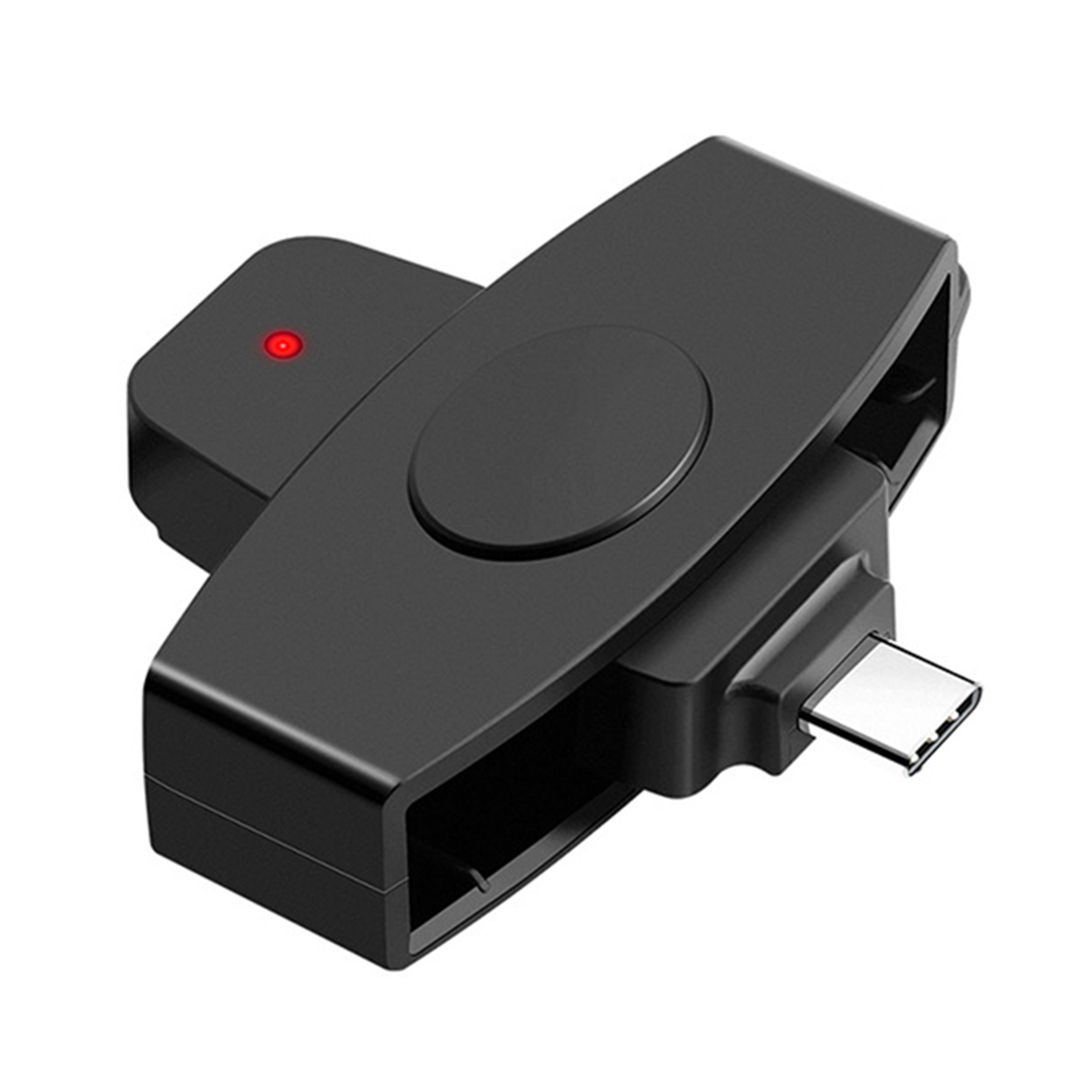 USB C Smart Card Reader For CAC ID SIM And IC Cards Multi System Compatible 0