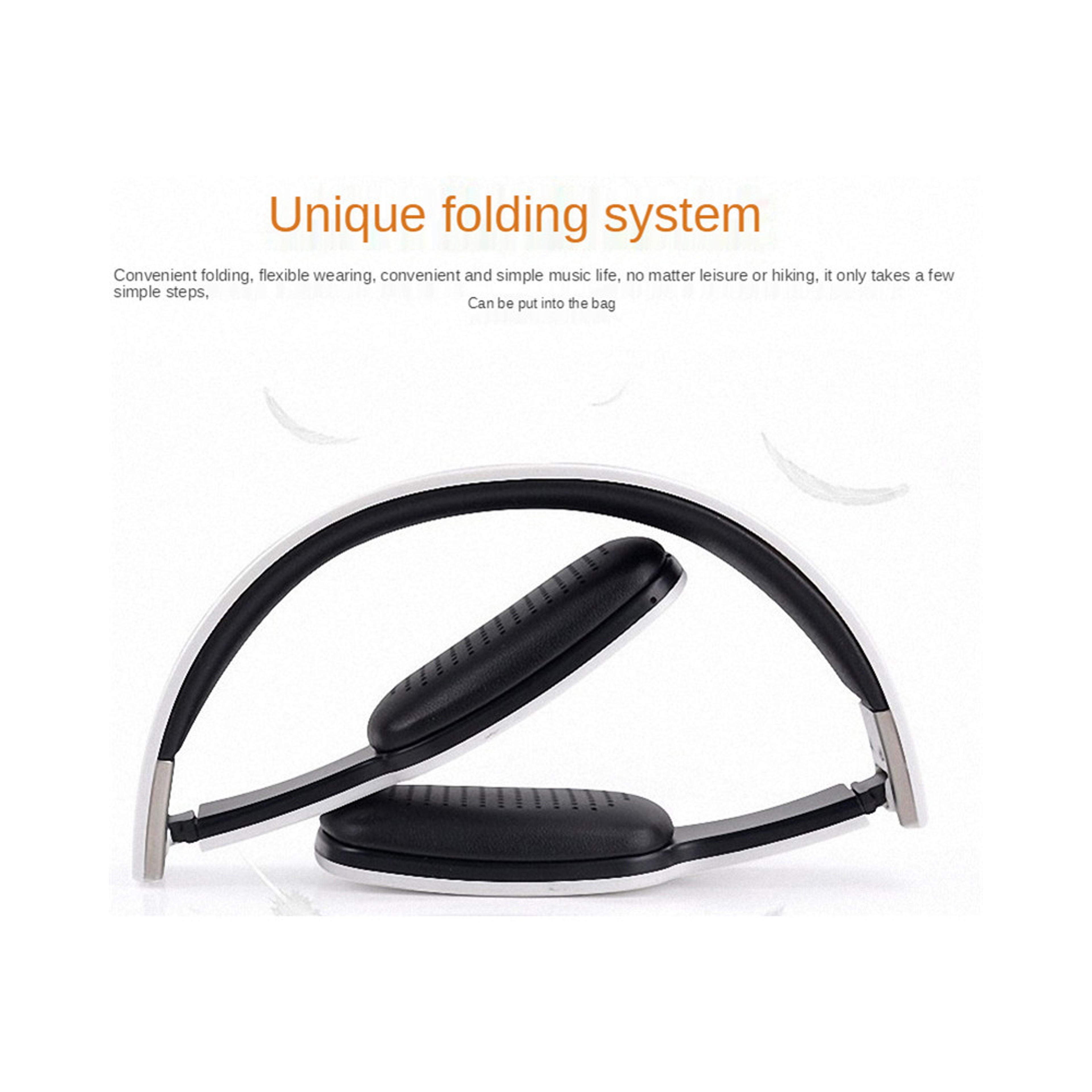 Wireless Bluetooth On Ear Headphones With Microphone And Foldable Design 3