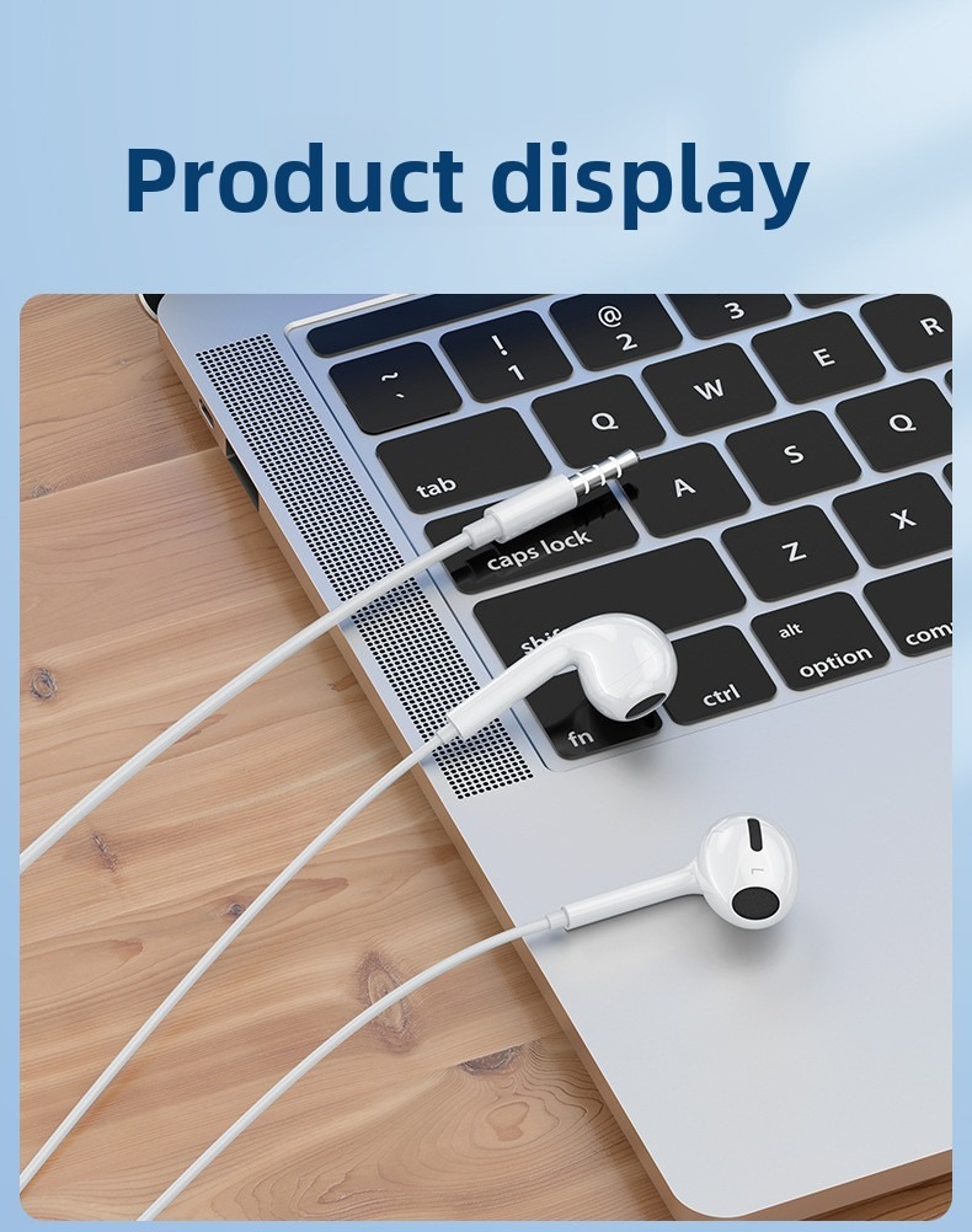 USB C Wired Earbuds With Mic Half In Ear Headphones For Clear Calls And Music 2