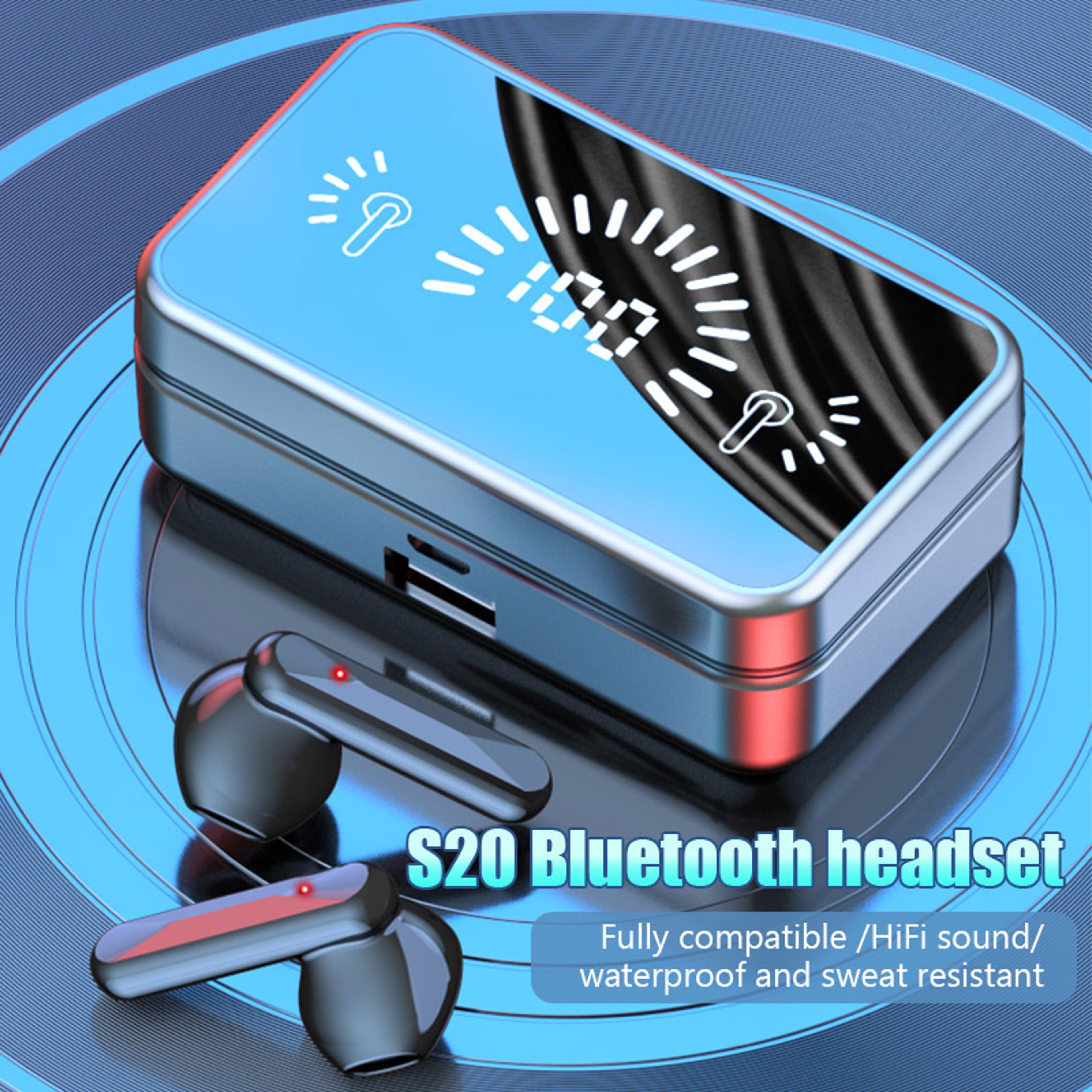 Wireless Bluetooth HiFi Stereo Earbuds With Mic For Sports And Gaming 1