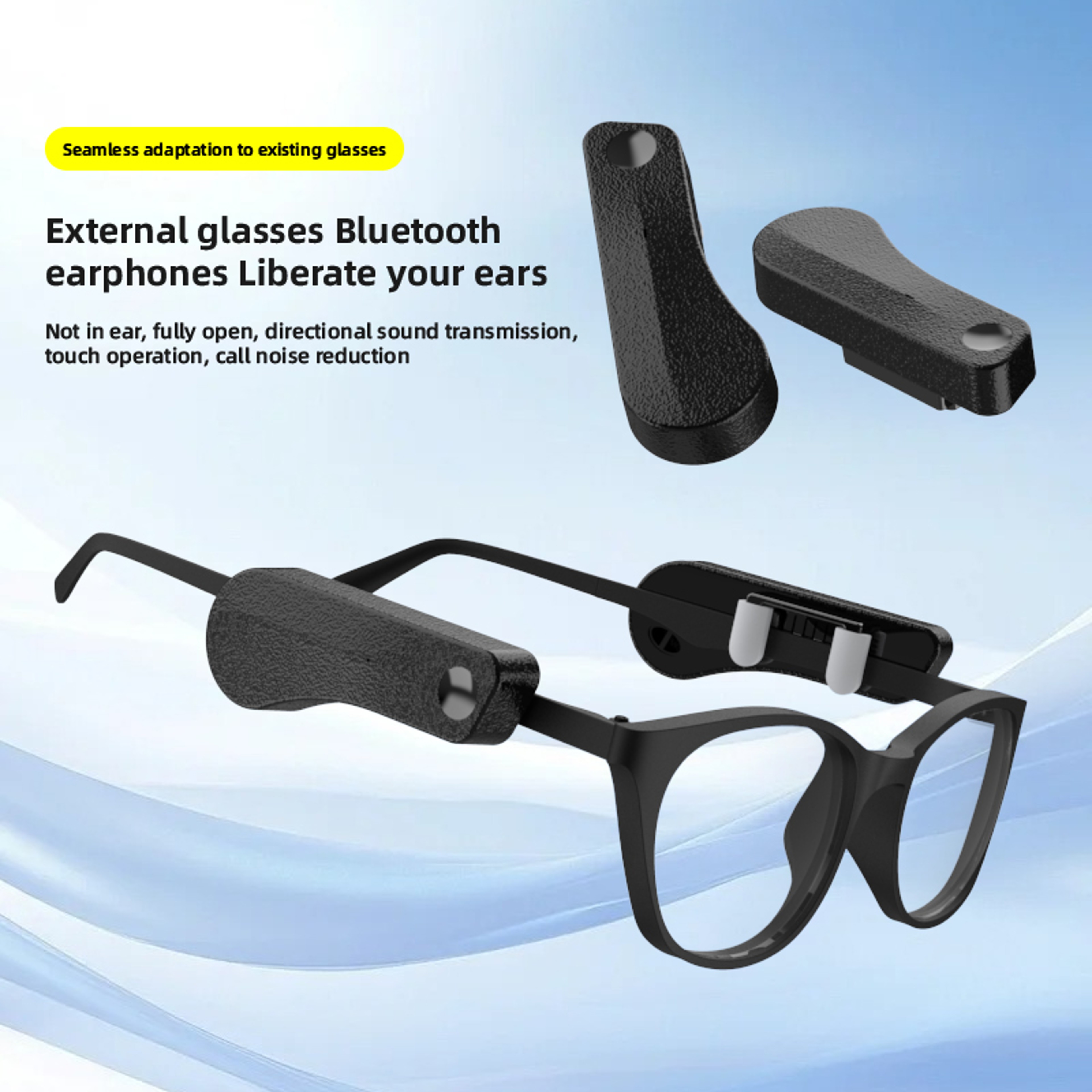 Bluetooth Glasses Headphones With Touch Control And HD Microphone 2
