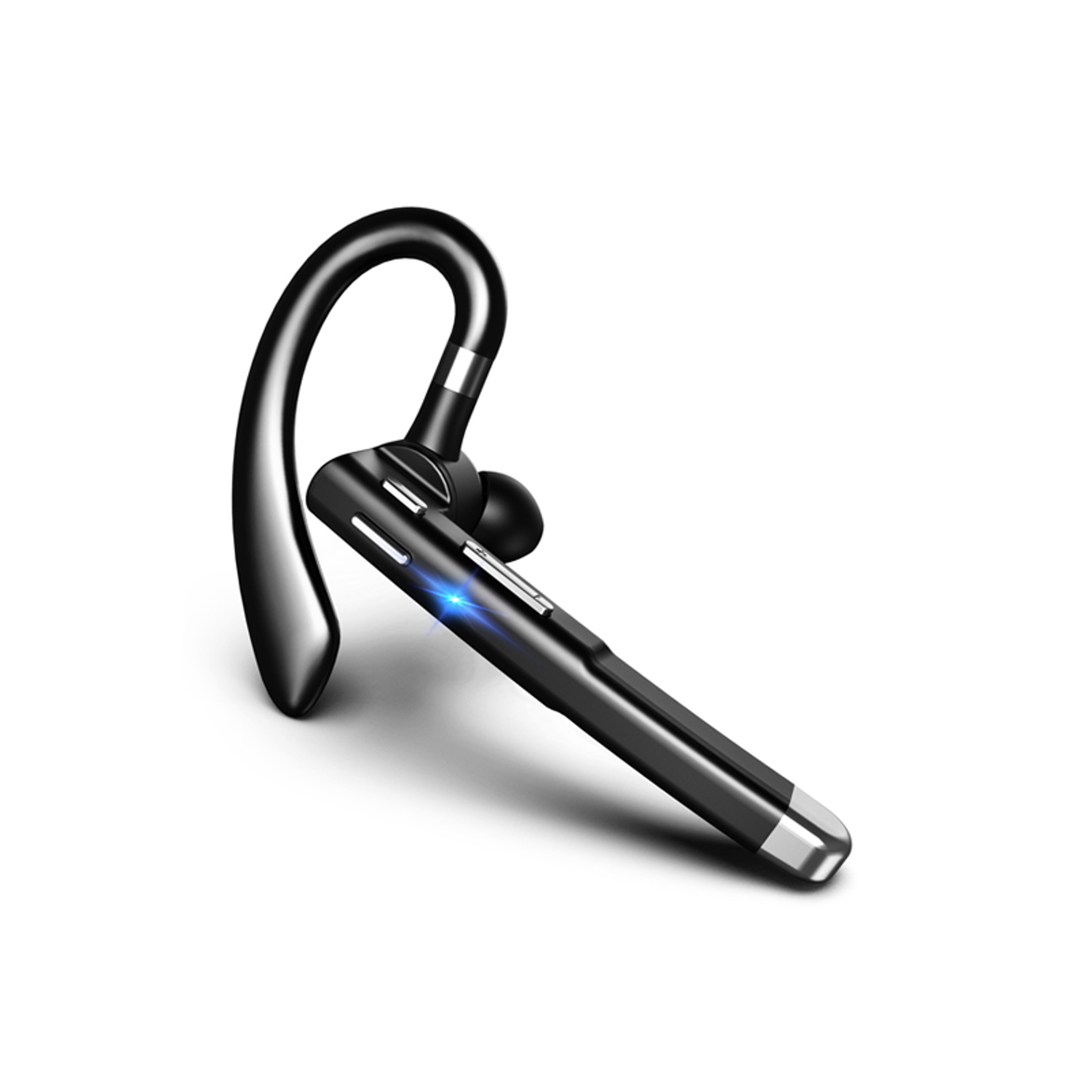 Bluetooth Single Ear Noise Cancelling Headset With Microphone For Business And Driving 0