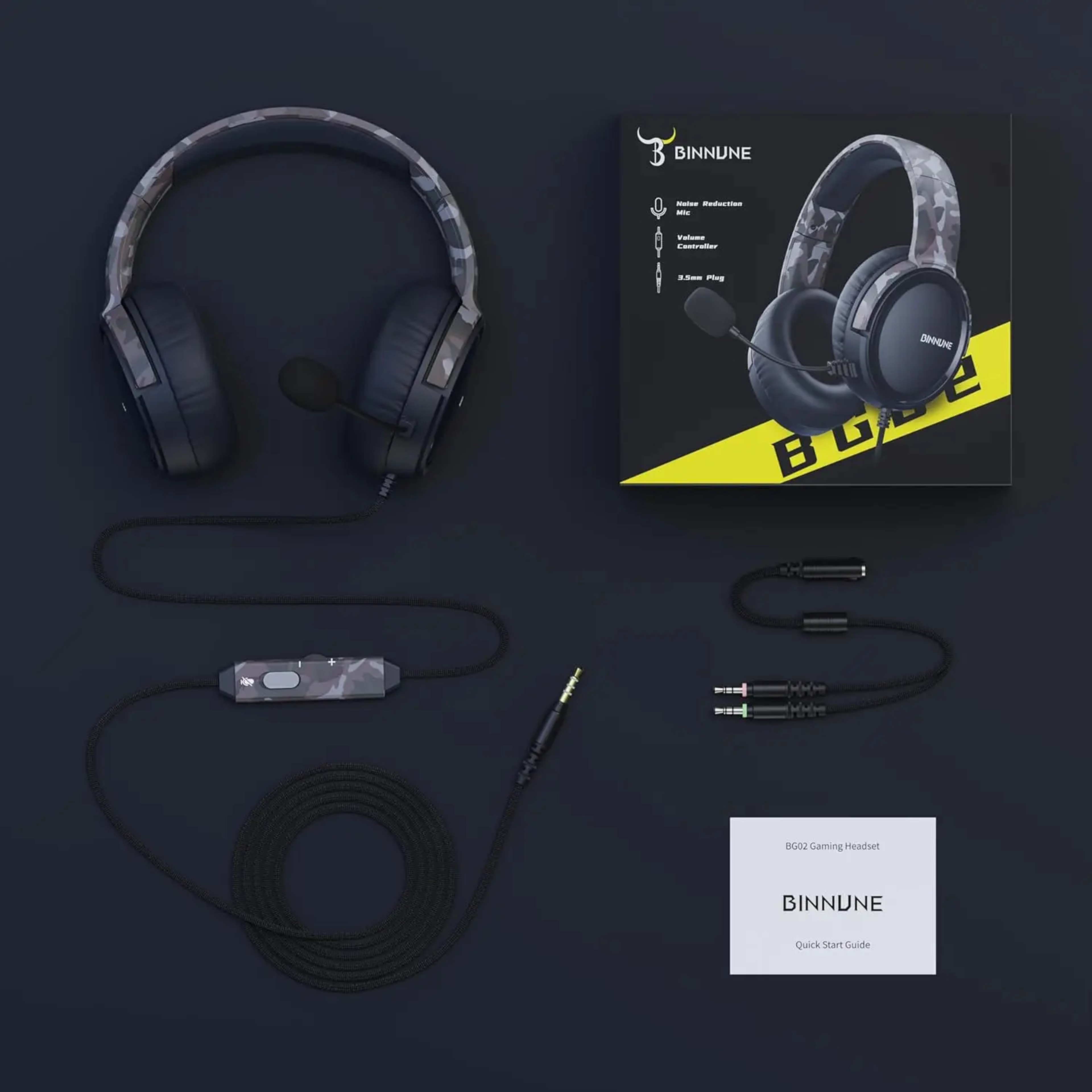 Wired Gaming Headset With Mic For PC And Switch 7