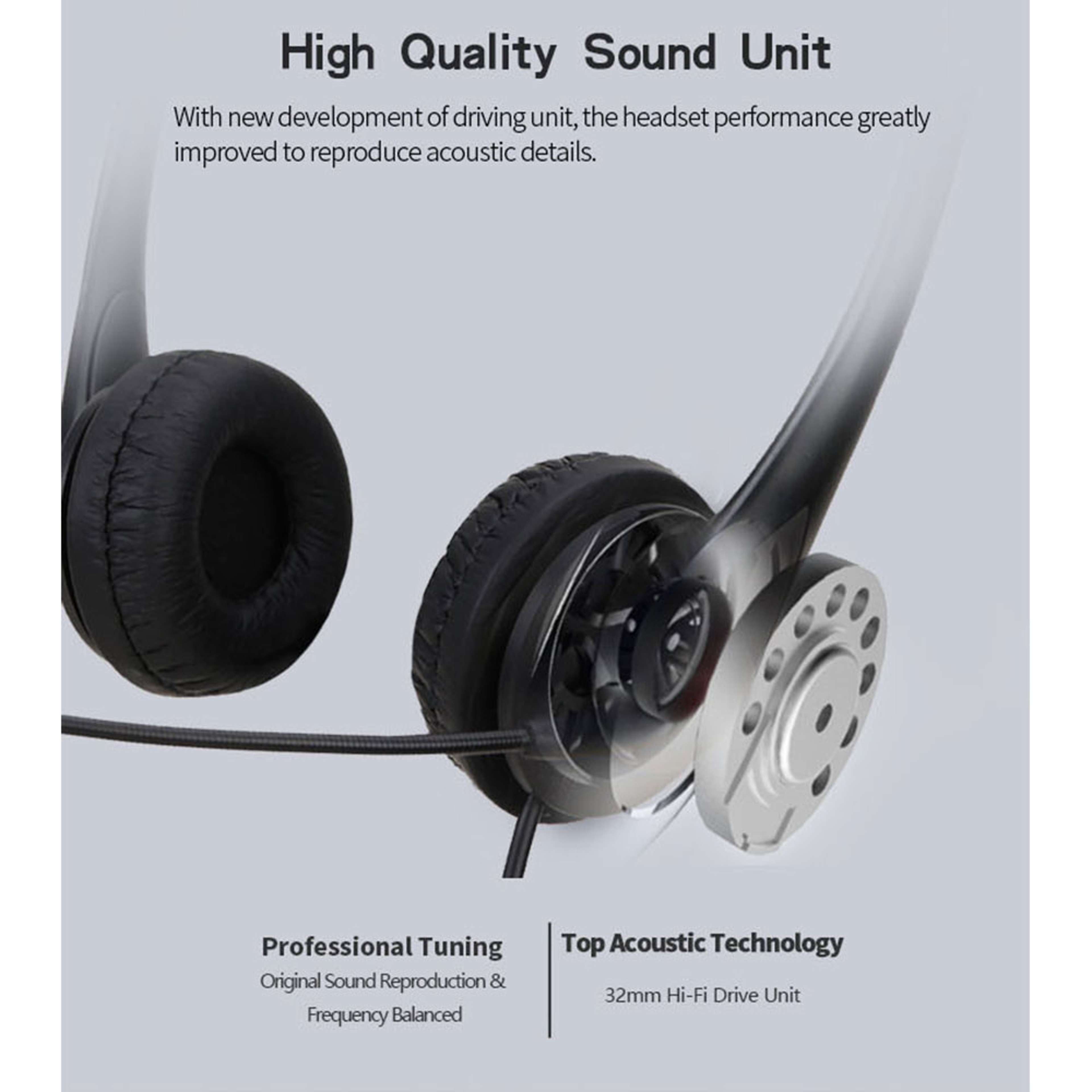 USB Computer Headset With Noise Cancelling Microphone For Video Calls And Online Meetings 3