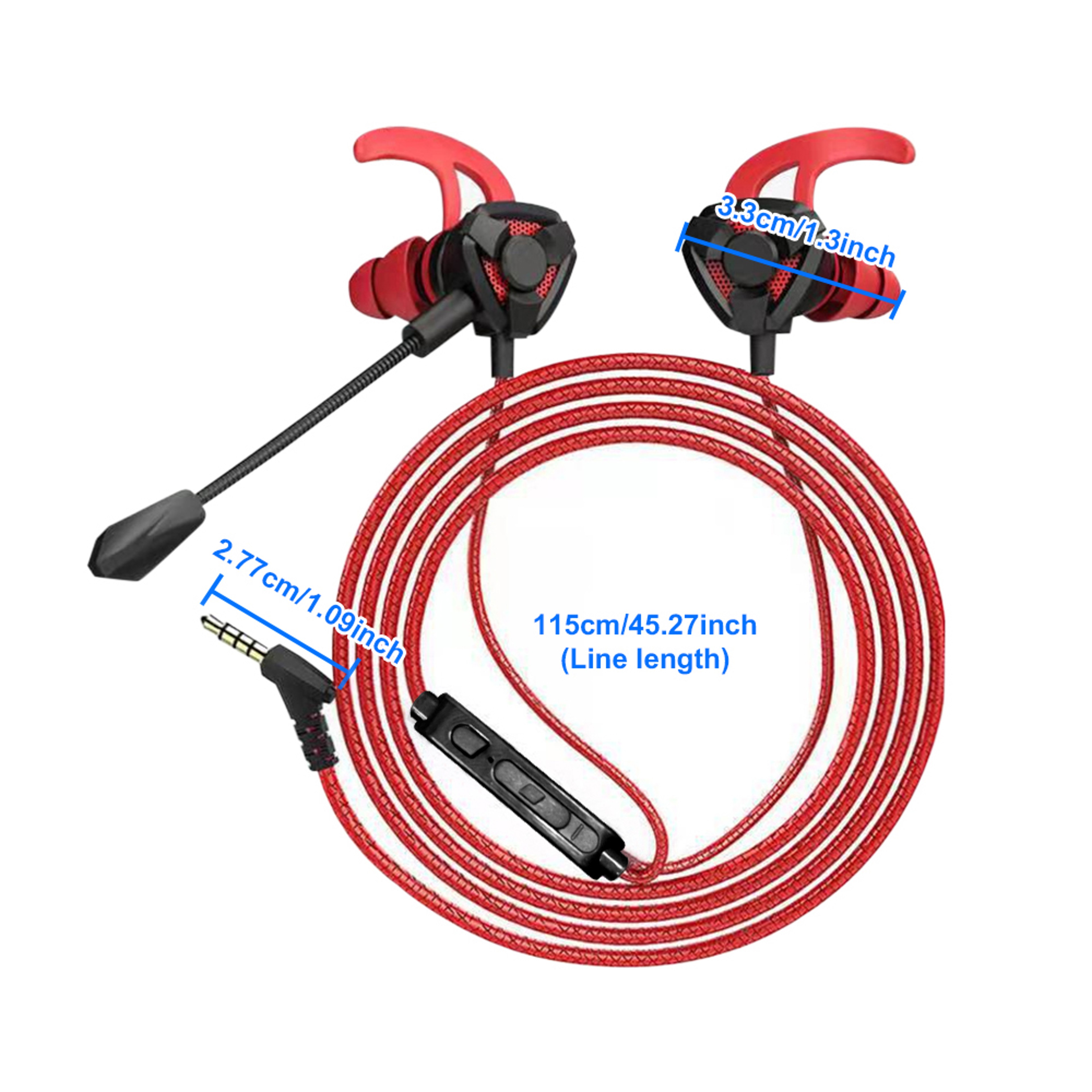 Wired Gaming Earbuds With Microphone For PC Mobile And Console 3