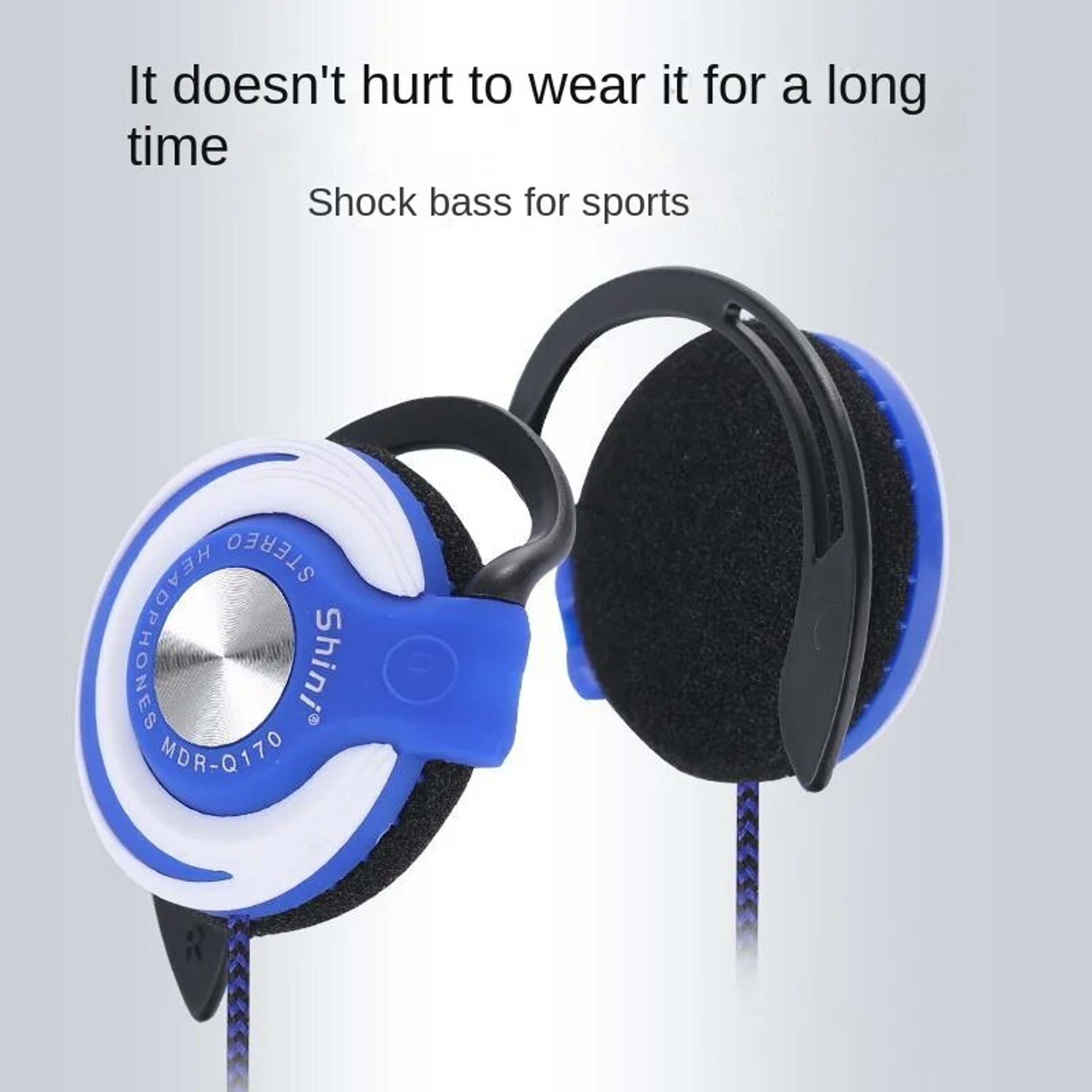 HiFi Wired Ear Hook Headphones With Deep Bass And Noise Isolation 2