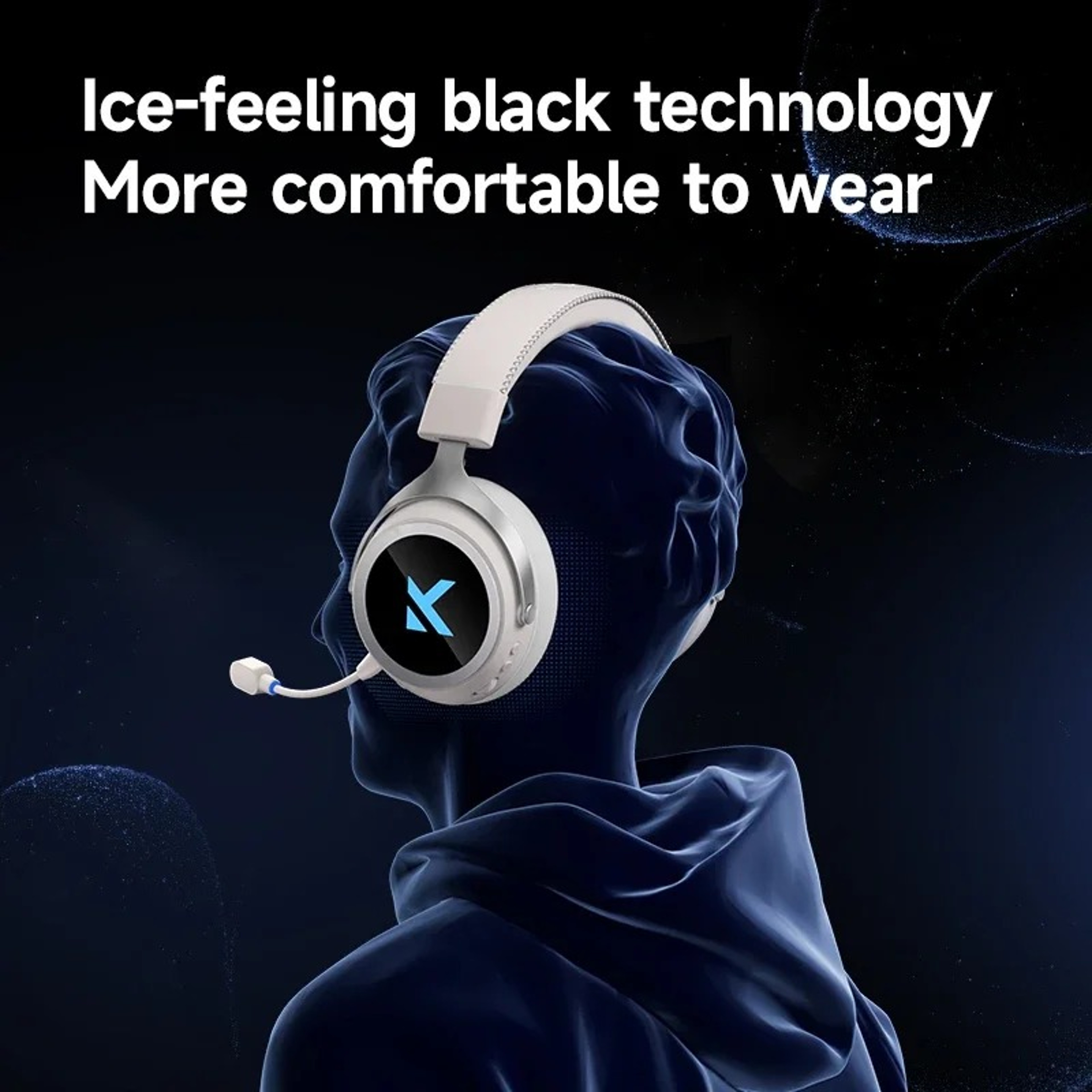 Wireless Gaming Headset Bluetooth Tri Mode Noise Cancelling Headphones 5