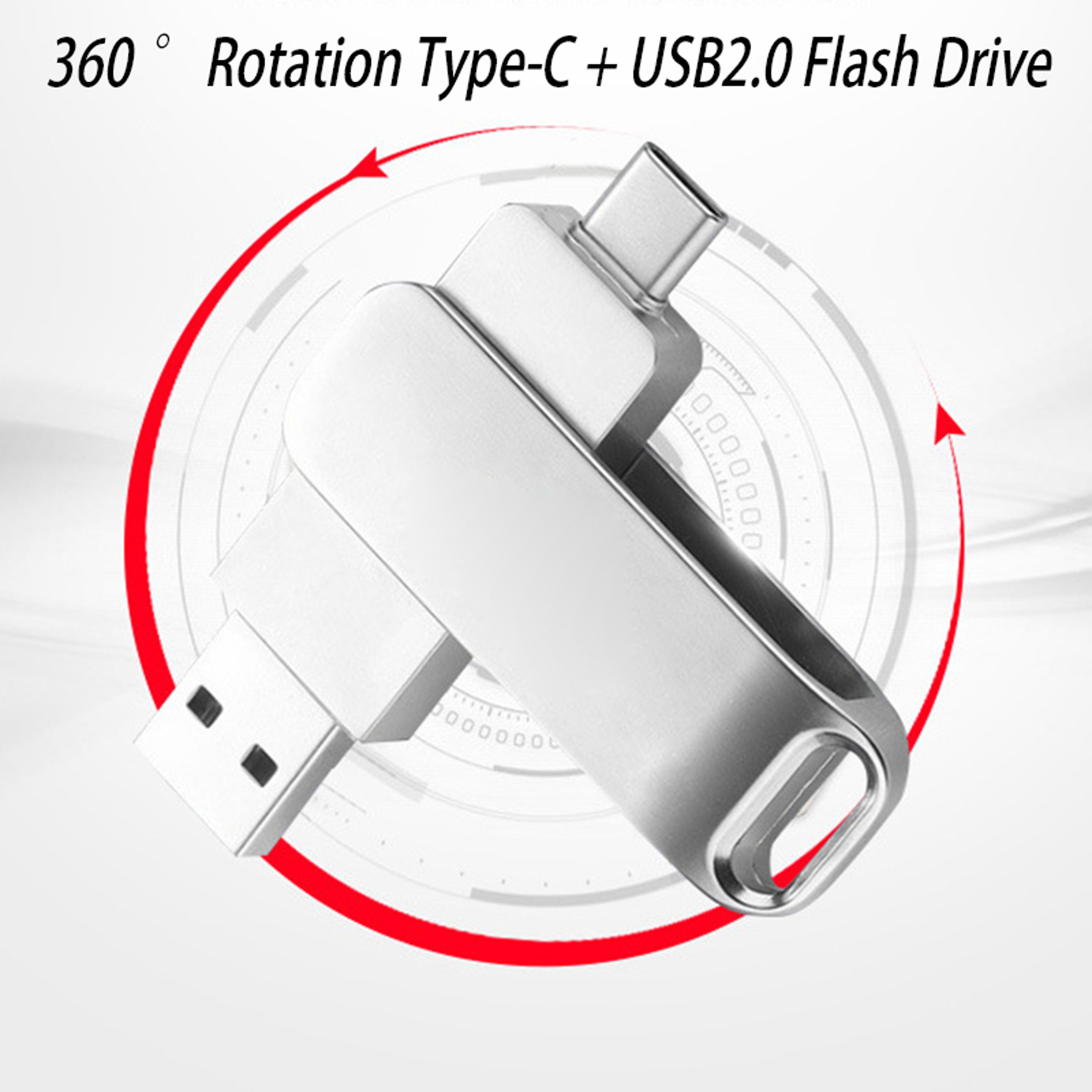 Dual Connect USB Type C Flash Drive OTG High Speed Memory Stick For Phone Tablet  PC 4