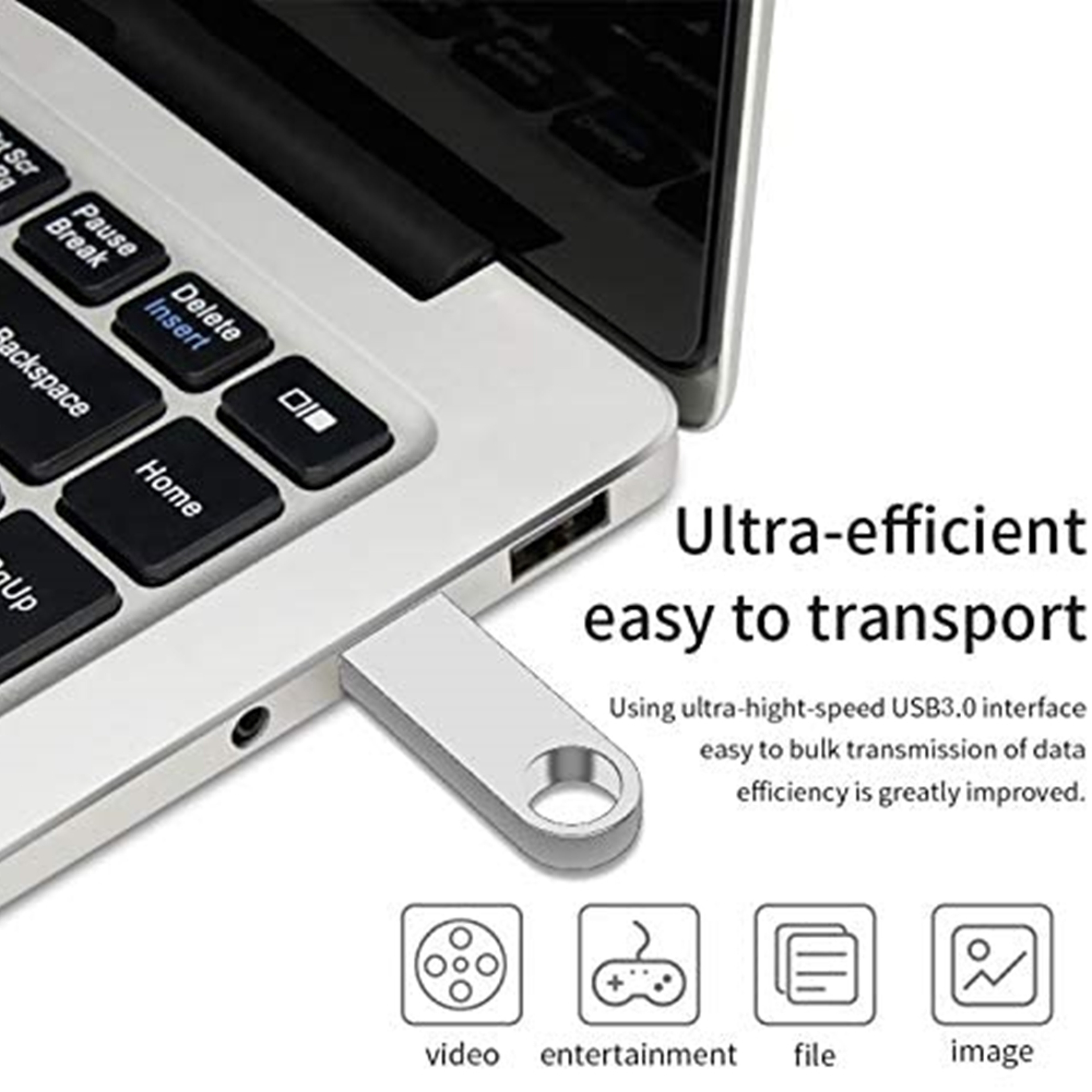 Waterproof USB Flash Drive Metal USB Memory Stick Portable Storage Device 7