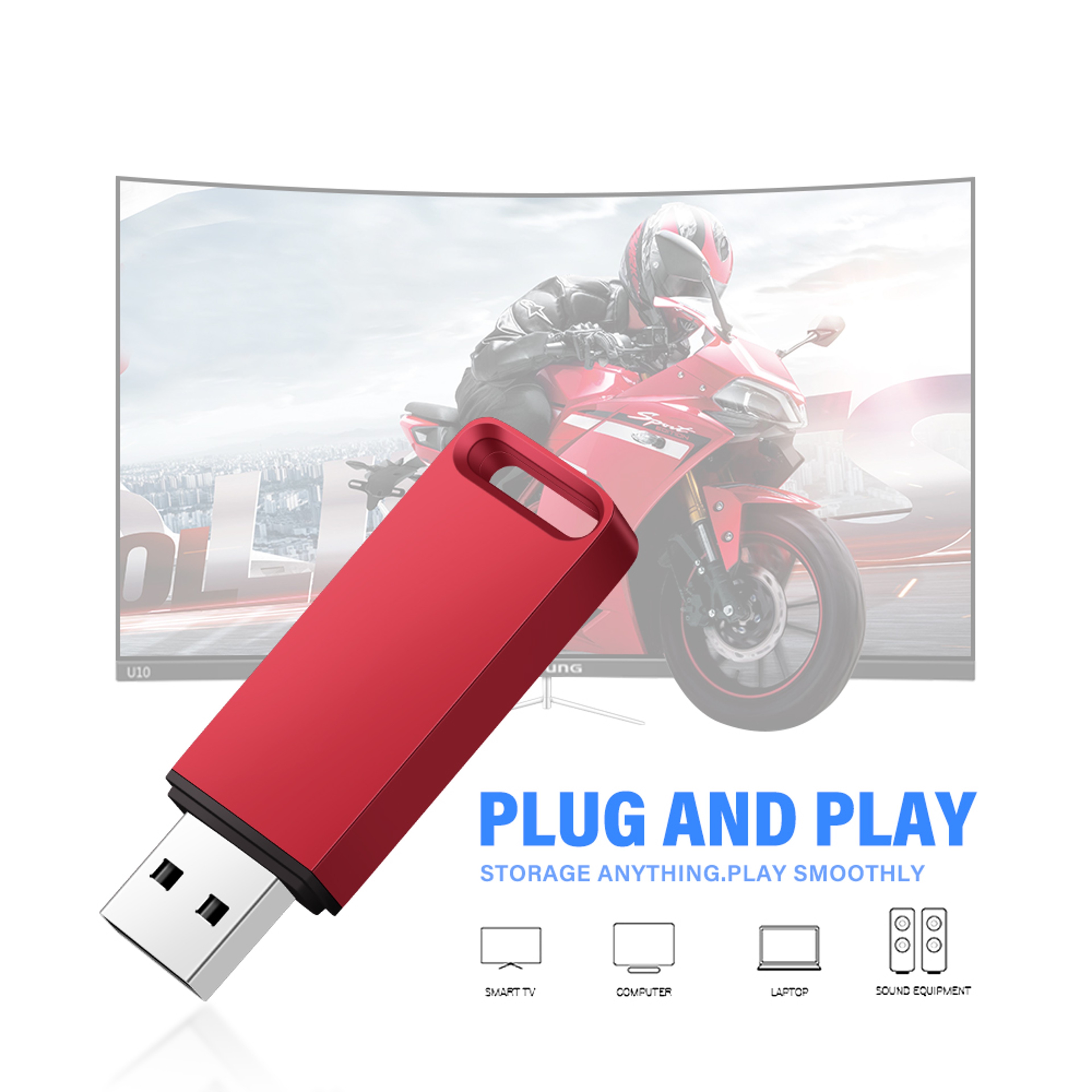 Metal Waterproof USB Flash Drive High Capacity Memory Stick For PC  Laptop 6