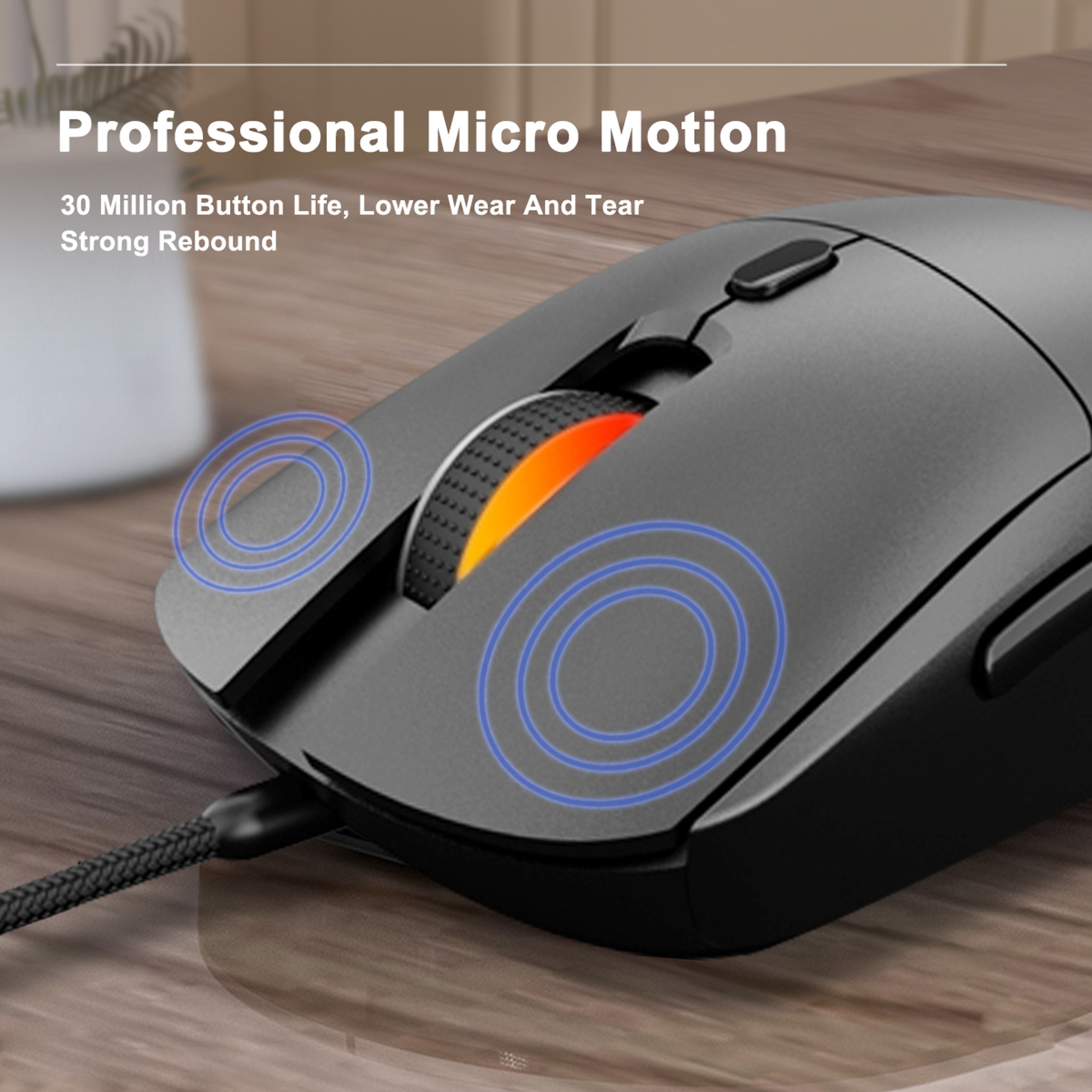Ergonomic Wired USB Optical Mouse DPI With Buttons For Gaming Office  Laptop 7