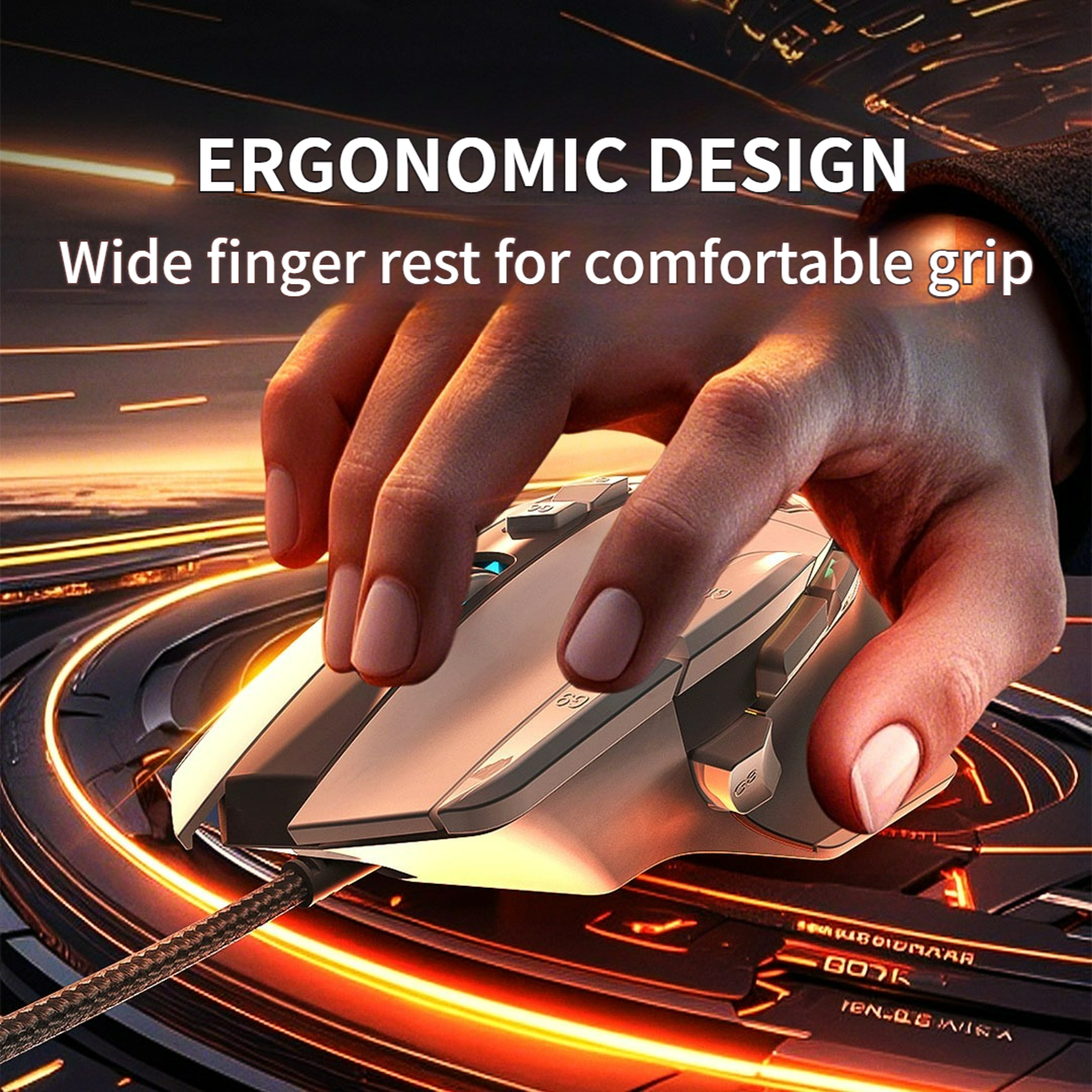 RGB Gaming Mouse With Programmable Buttons  Ergonomic Comfort 6