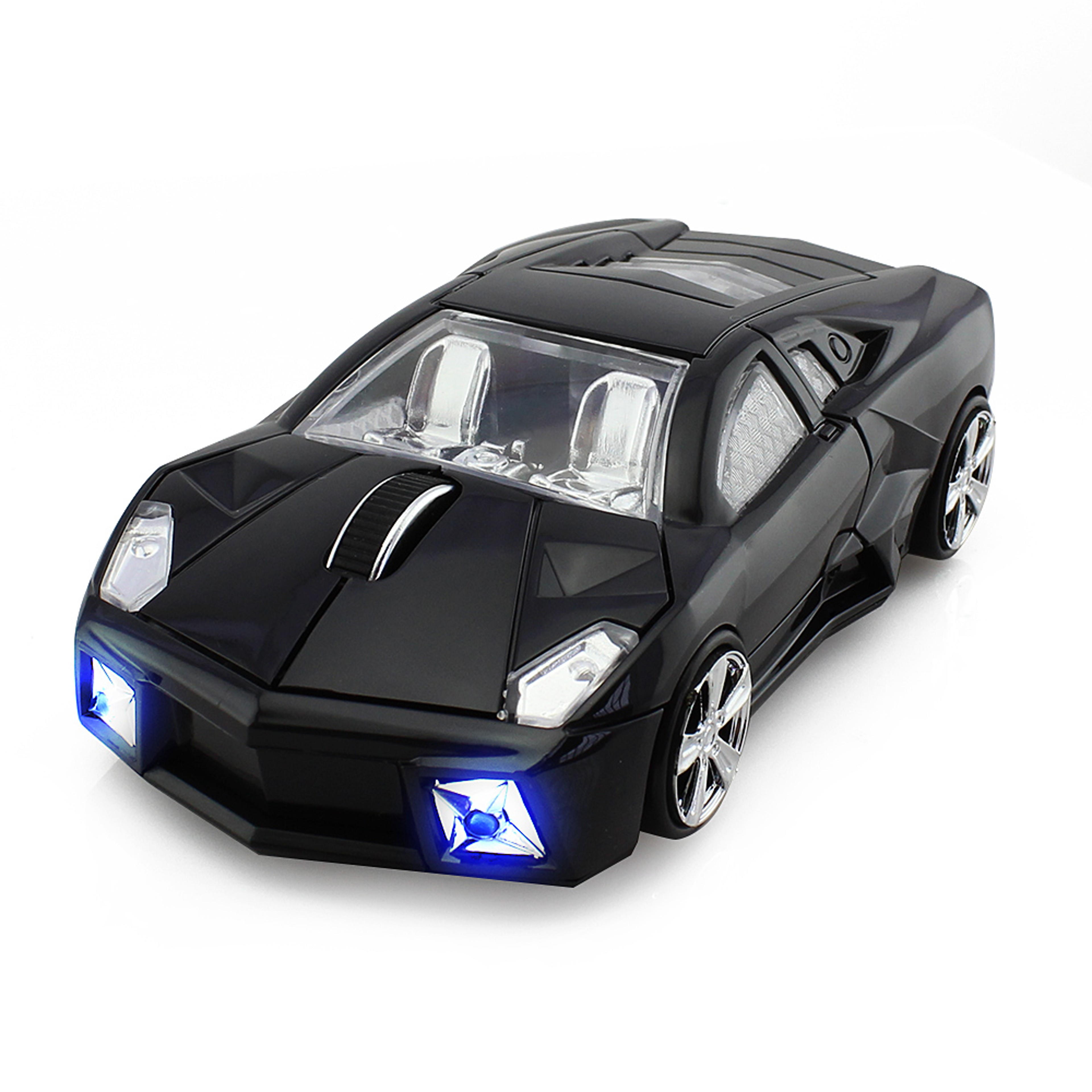 Wireless Car Shaped Mouse DPI Optical Gaming Mouse For Laptop PC Notebook 4