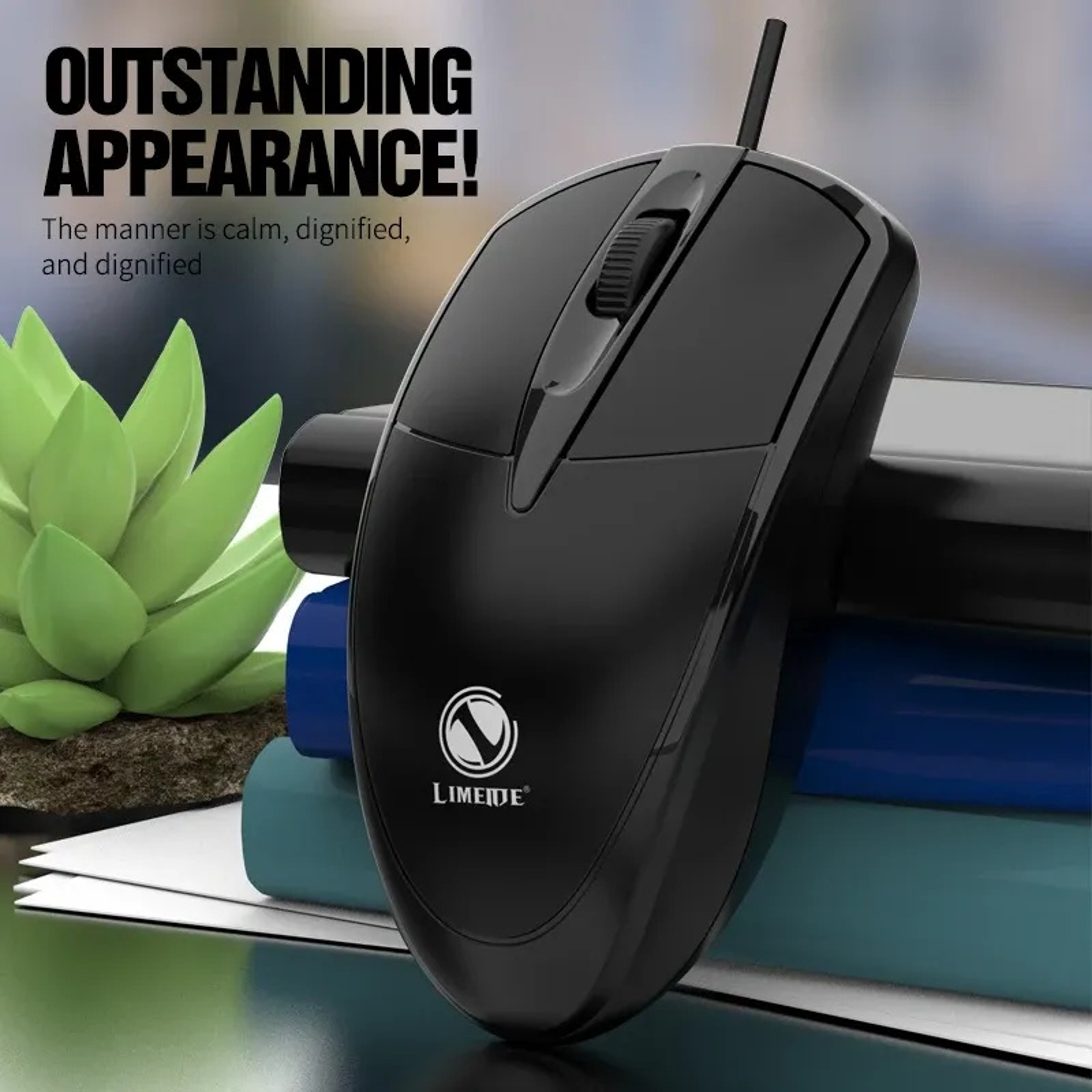 Precision USB Optical Wired Mouse For Office Gaming Laptop And Desktop 1