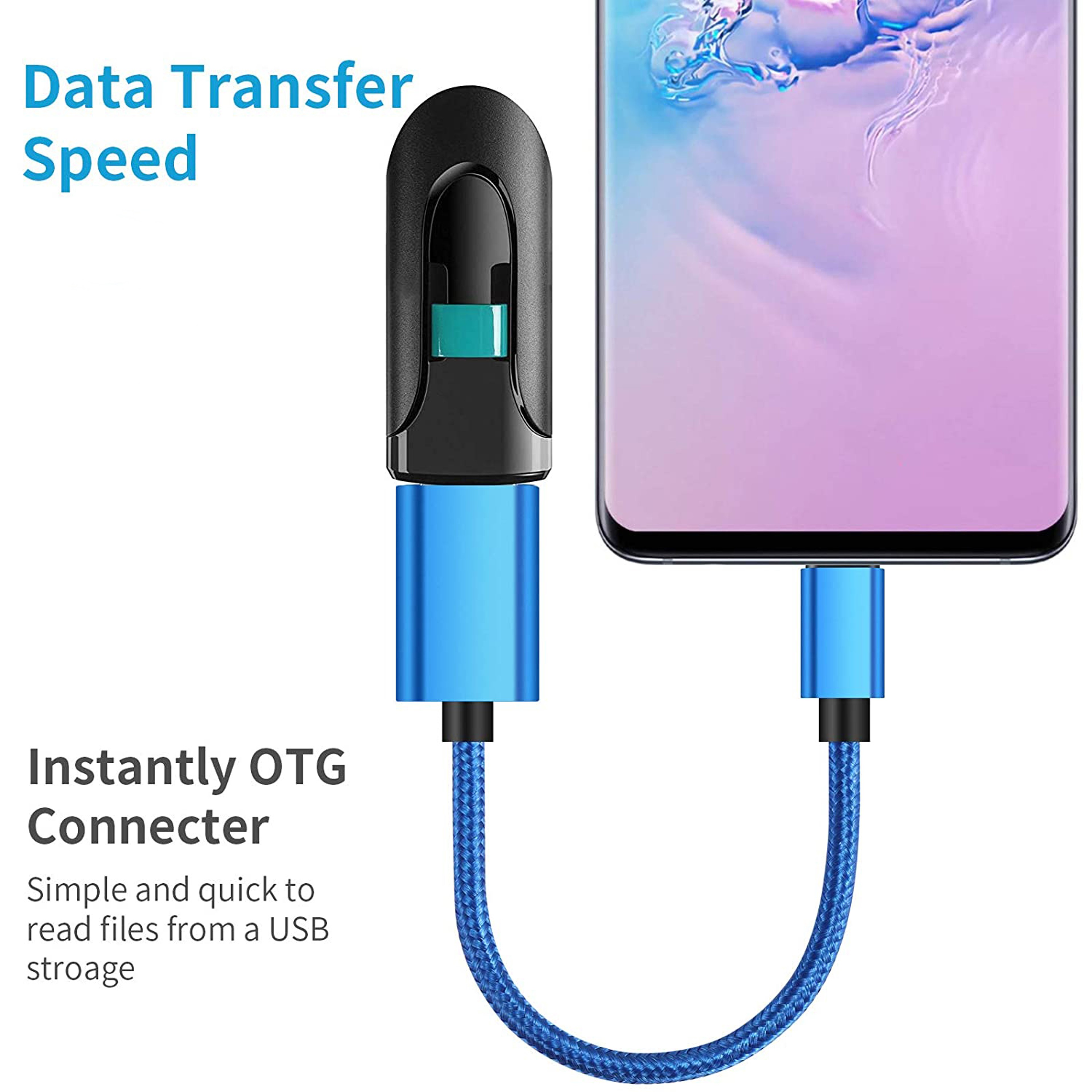 USB C OTG Adapter USB Extension Cable For Flash Drives Keyboard  Mouse 1