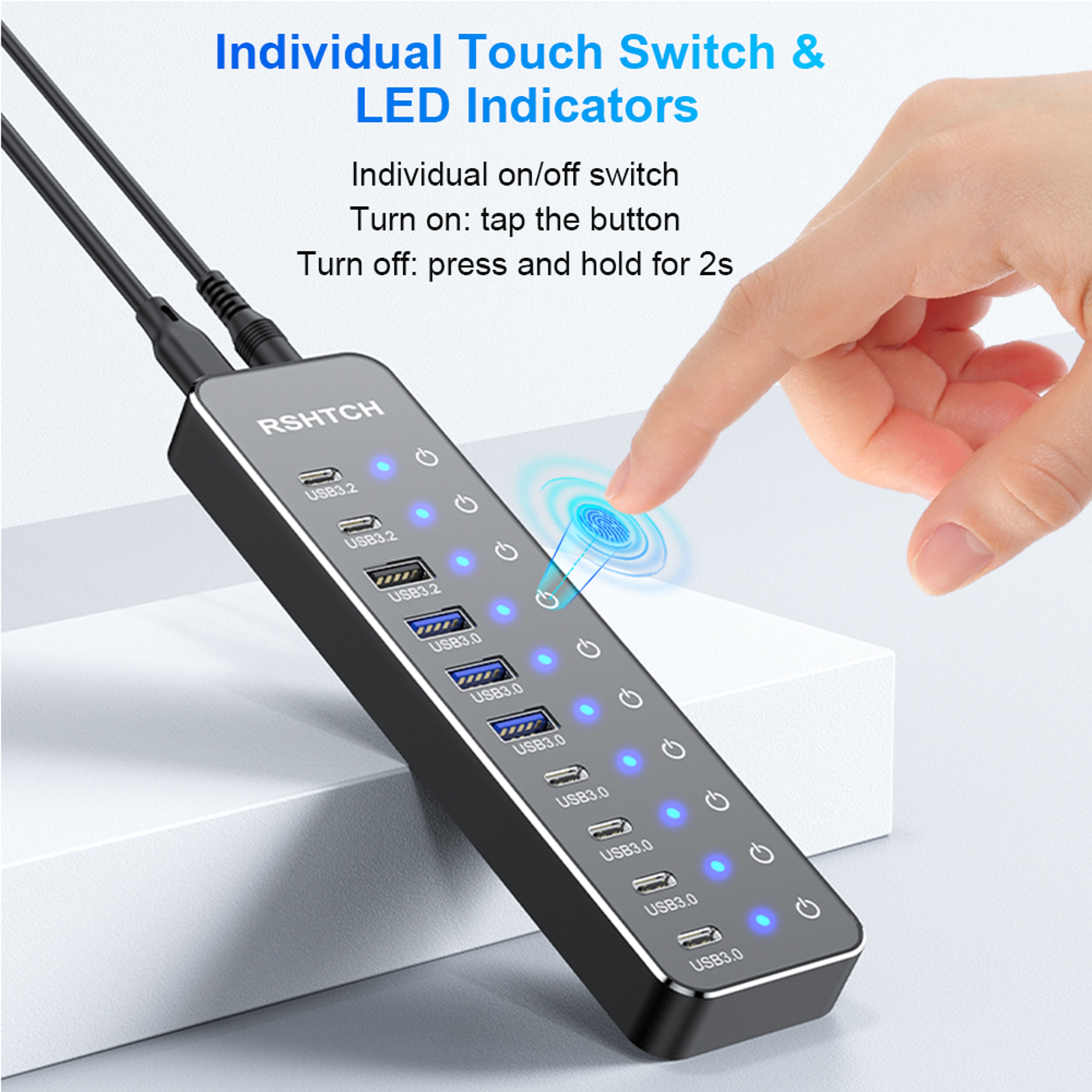 USB Hub Multiport Docking Station USB C Splitter MacBook USB Hub 4