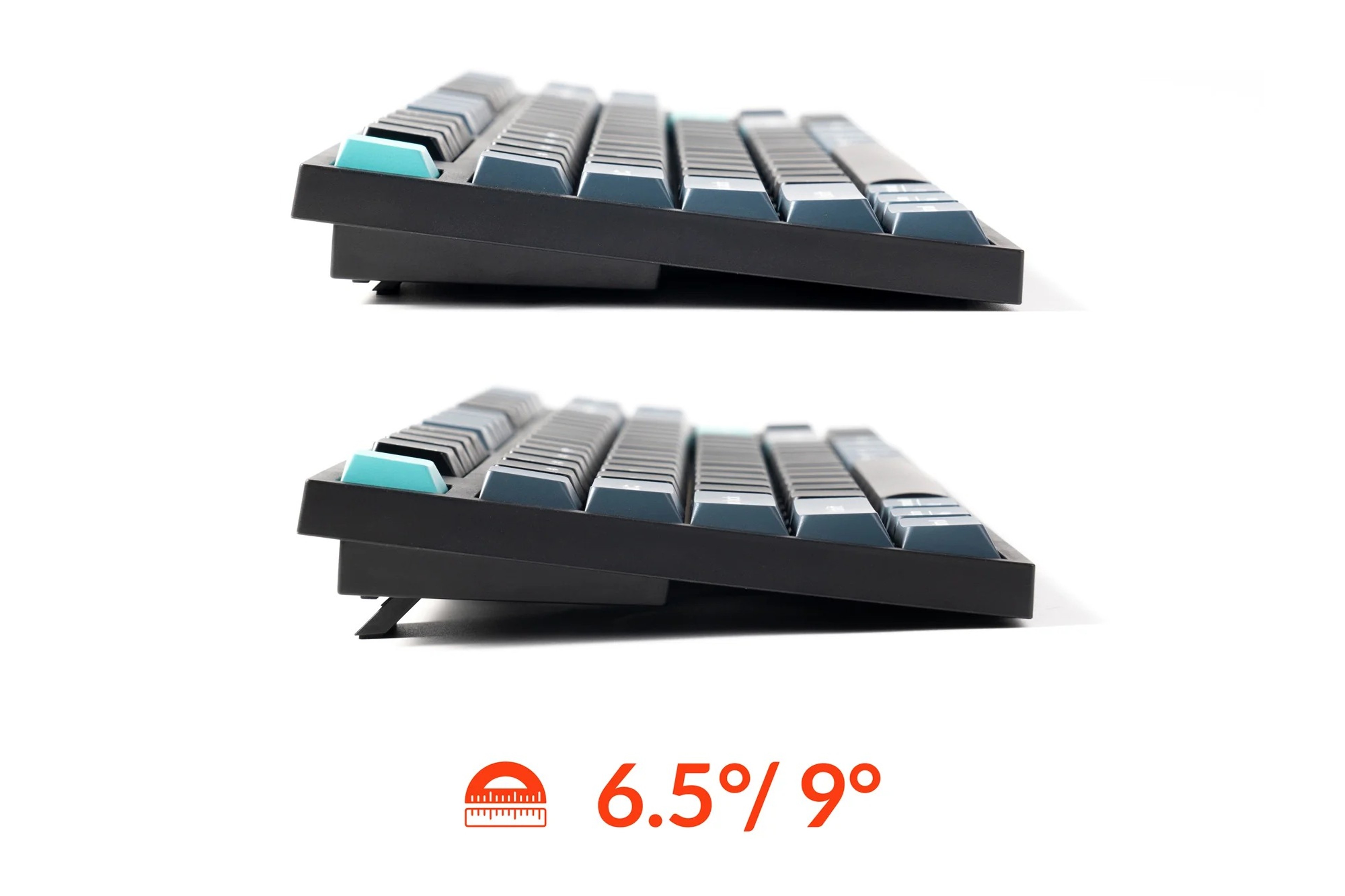 Silent Wireless Keyboard TKL Keyboard with Bluetooth and Multi Device Connectivity – view 5