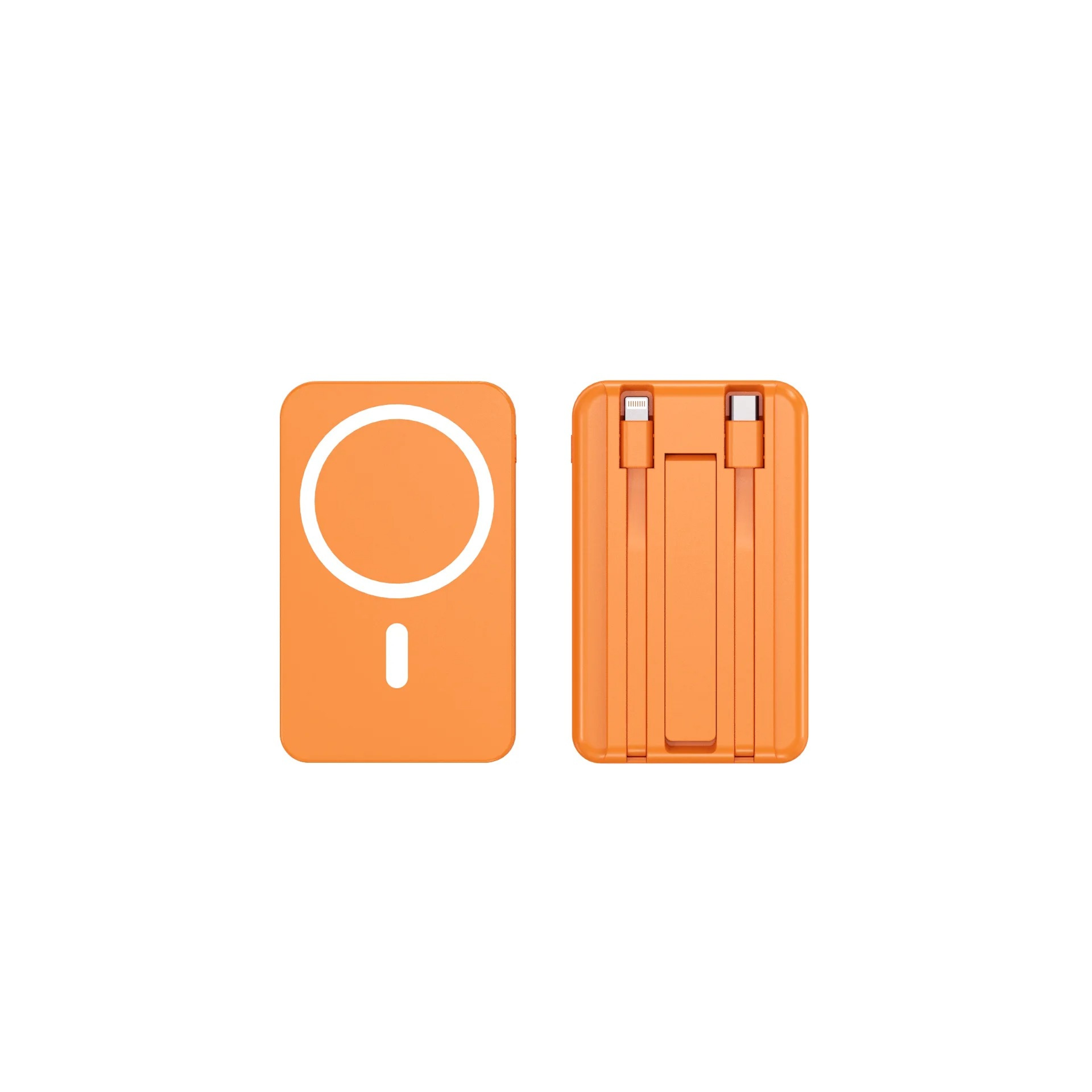 Magnetic Power Bank With Wireless Fast Charging  Built In Cable 0