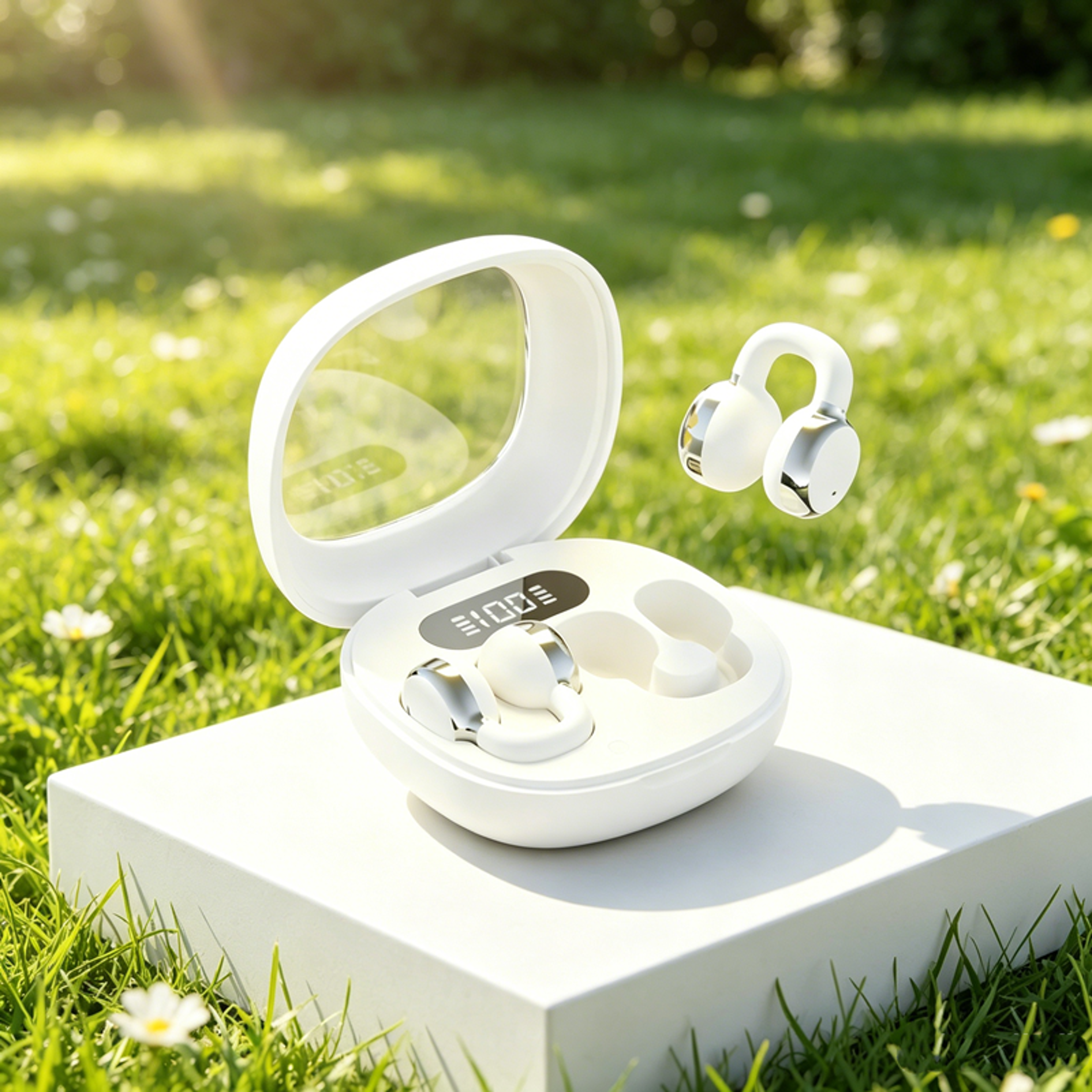 TWS Wireless Bluetooth Earbuds with Digital Display Stereo Sound & Charging Case – view 1