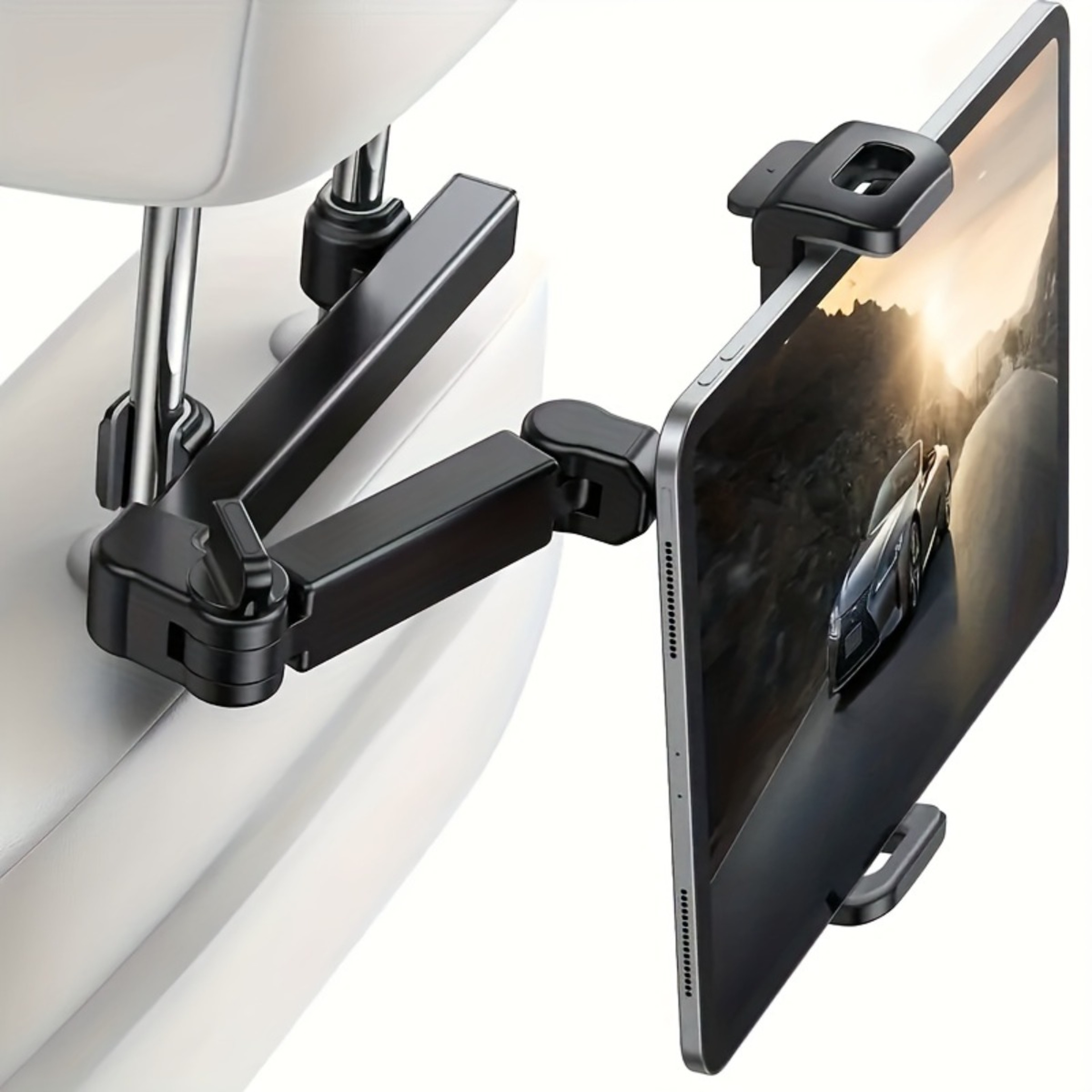 Universal Car Headrest Tablet Mount For IPad Tablets  Phones With Adjustable Viewing 0