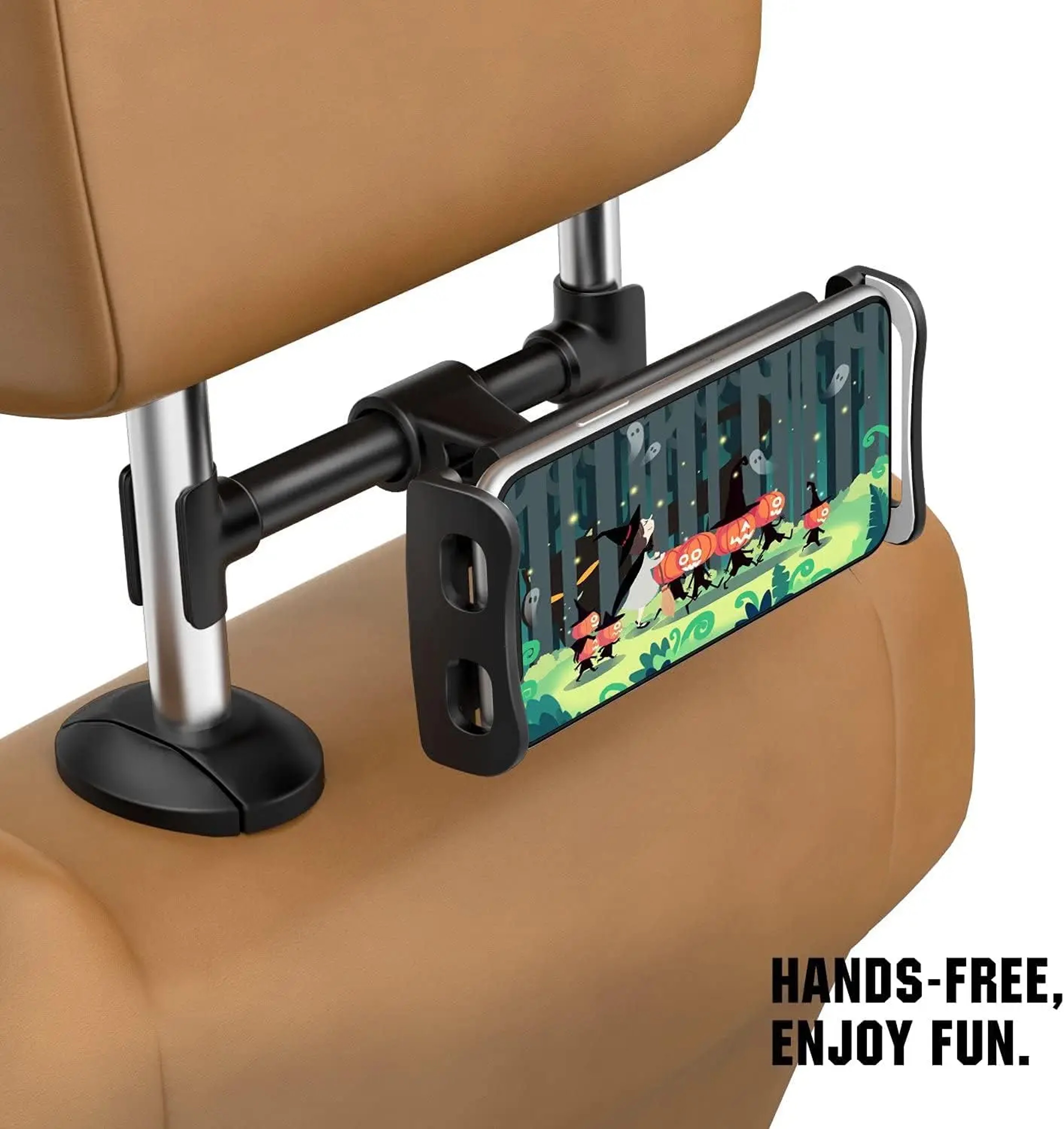 Rotating Car Tablet Holder Adjustable Tablet Headrest Mount For IPad Tablets  Phones 1