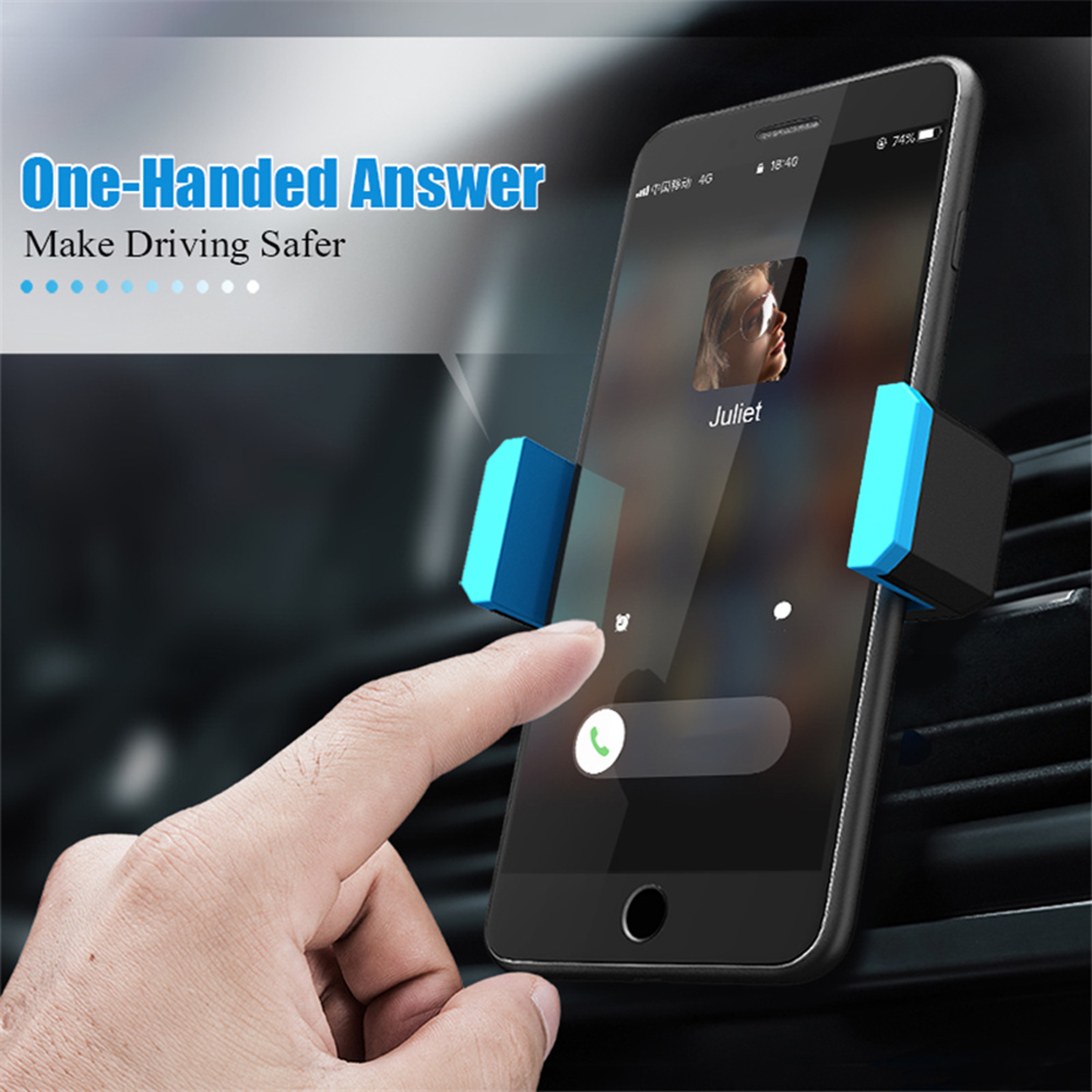 Rotating Car Phone Holder Air Vent Mount For IPhone Android  GPS Navigation 6