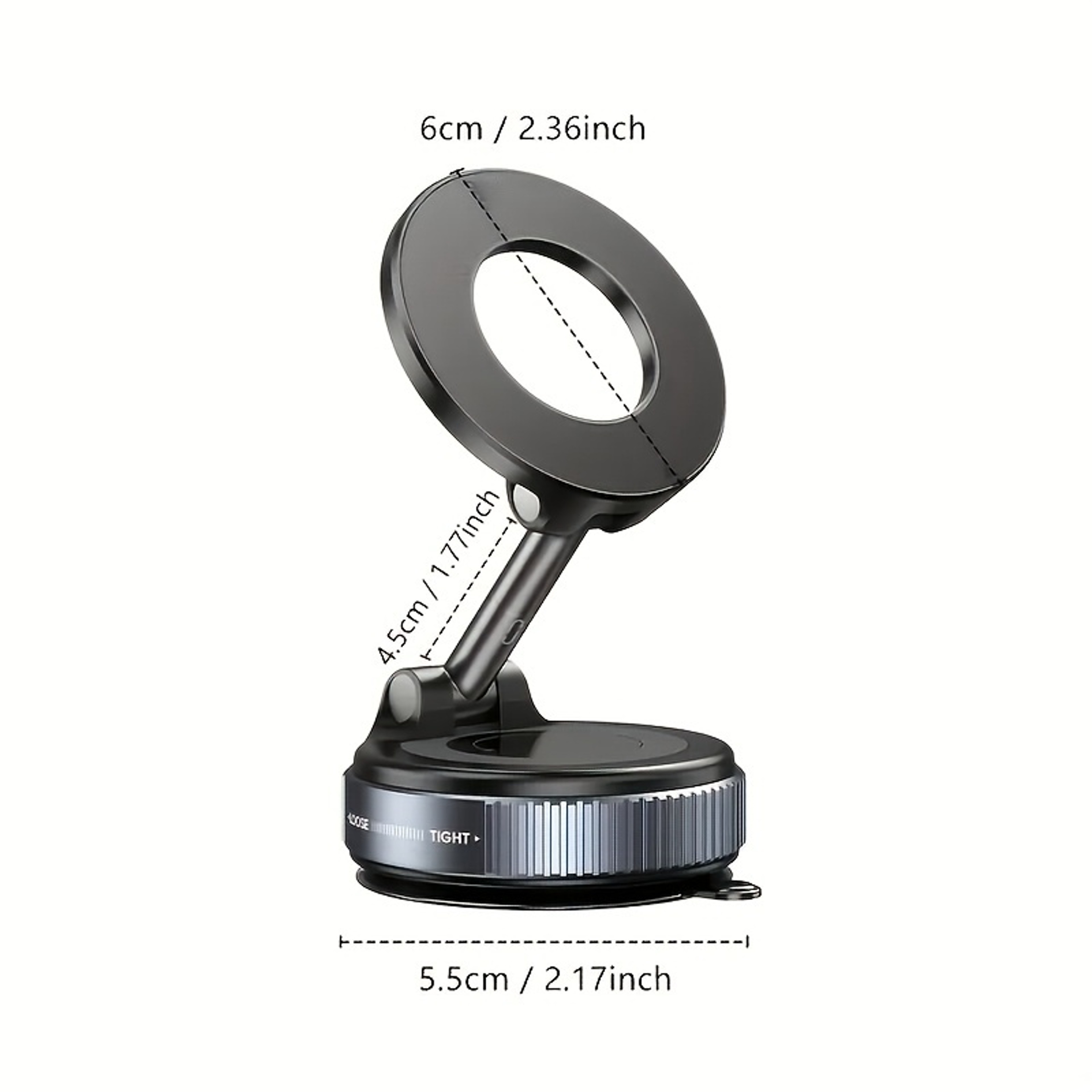 Strong Magnetic Phone Holder With Vacuum Suction Cup Adjustable Foldable Mount For Car Desk  Home 4