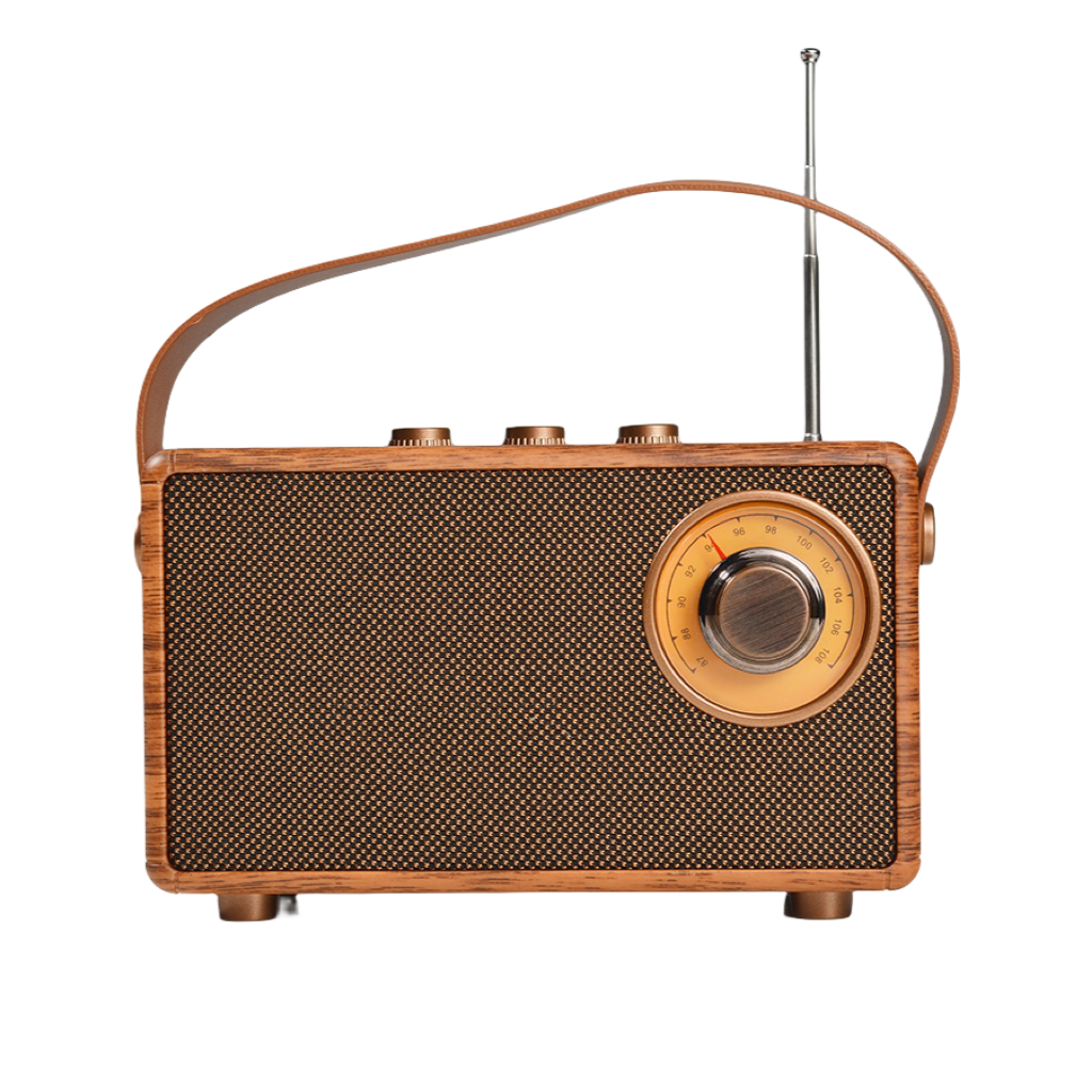Retro Bluetooth Speaker With FM Radio  Player Portable Wireless Stereo Sound System 0
