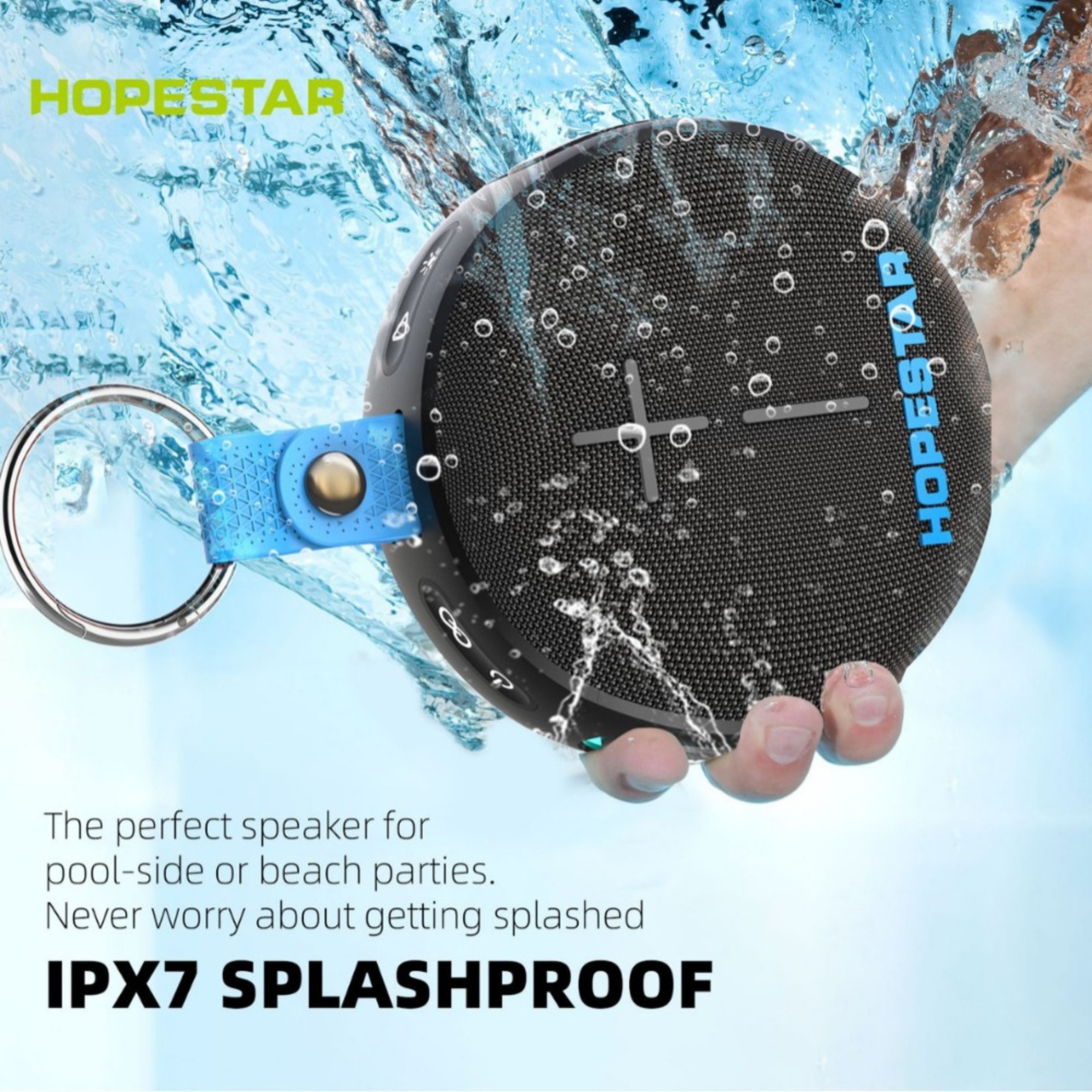 Waterproof Bluetooth Speaker With Deep Bass TF Card  AUX Portable Outdoor Wireless Speaker 3