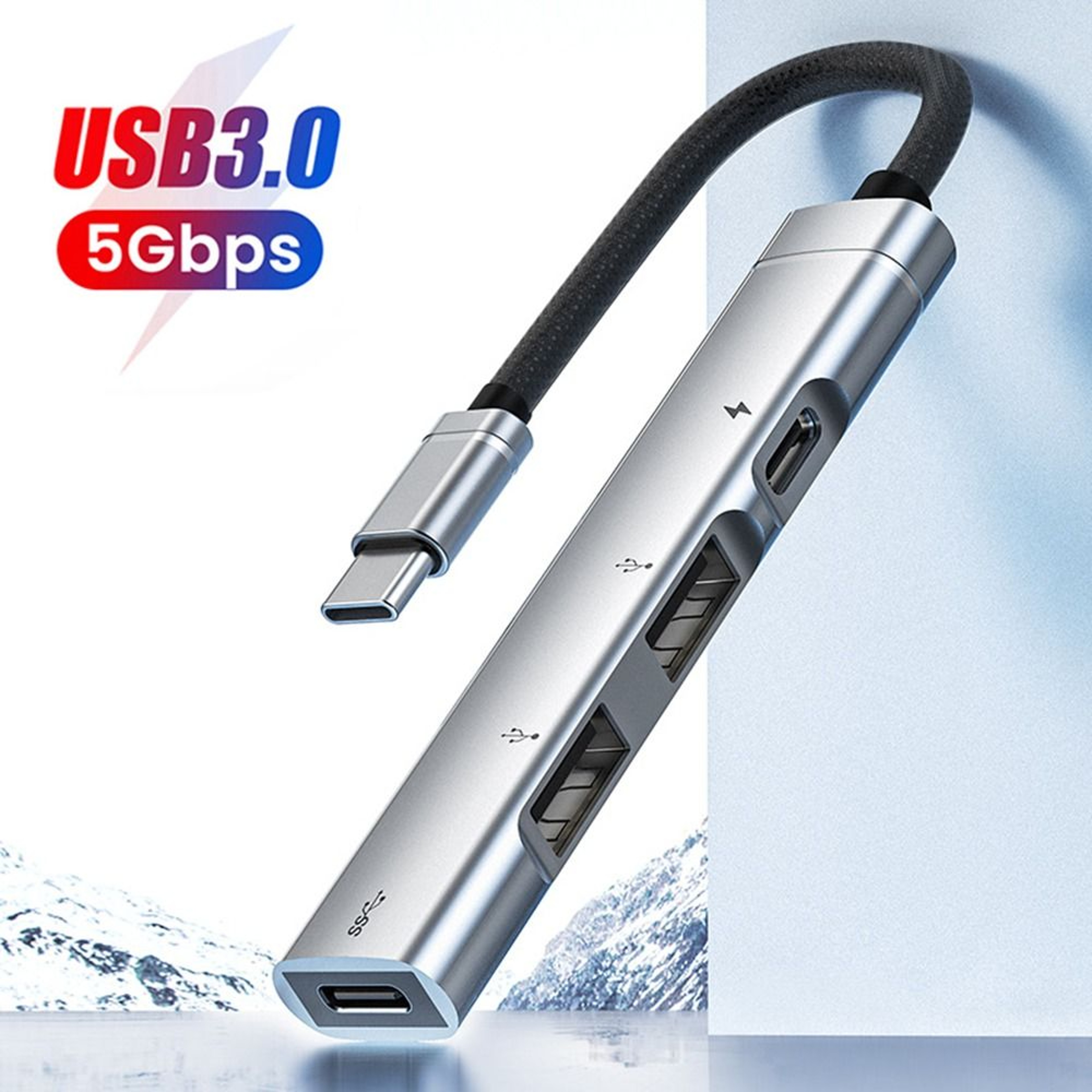 USB C Hub with PD Charging USB Splitter & Data Transfer Docking Station – view 2