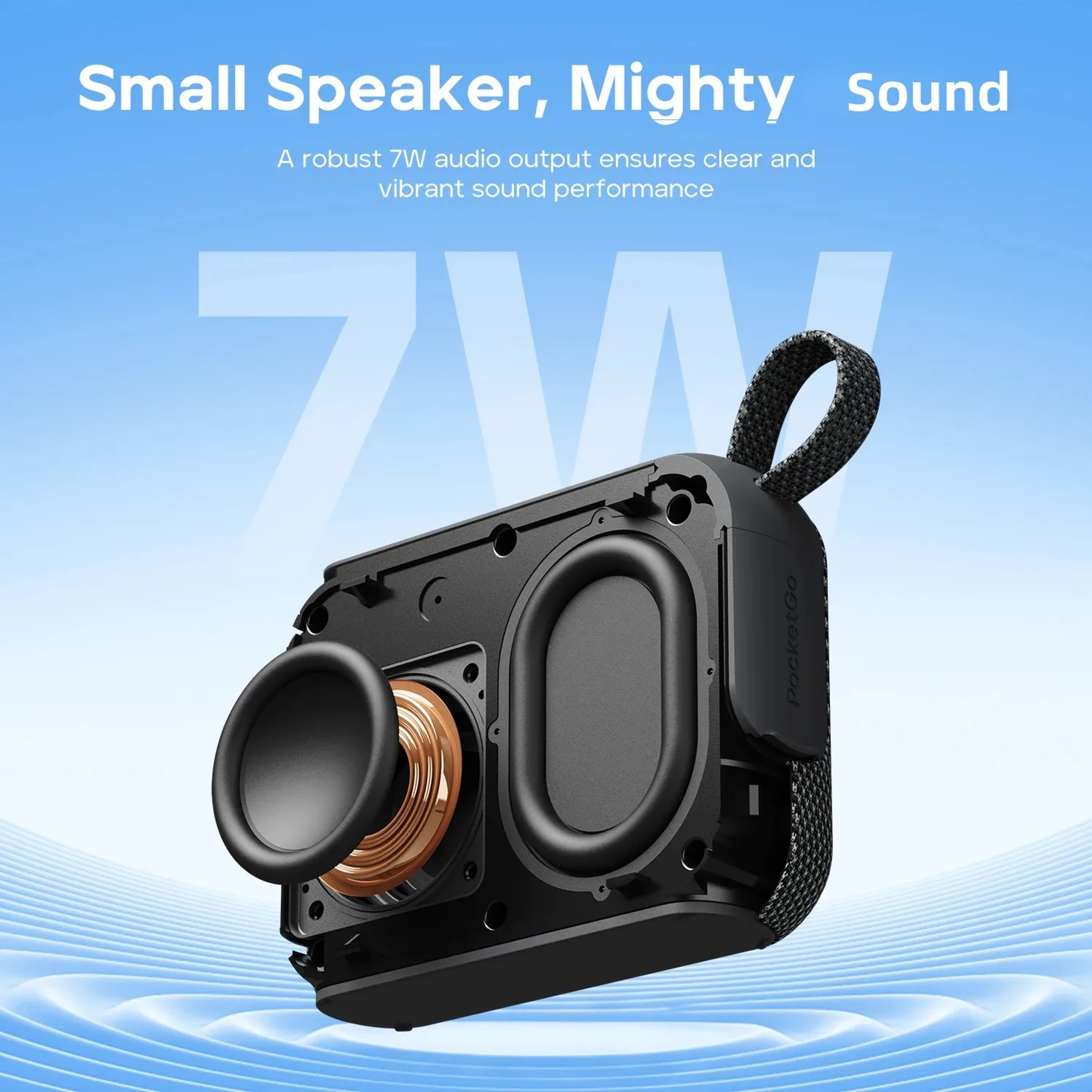 Portable Bluetooth Speaker IP68 Waterproof Wireless Speaker With TWS App EQ  Built In Mic 3