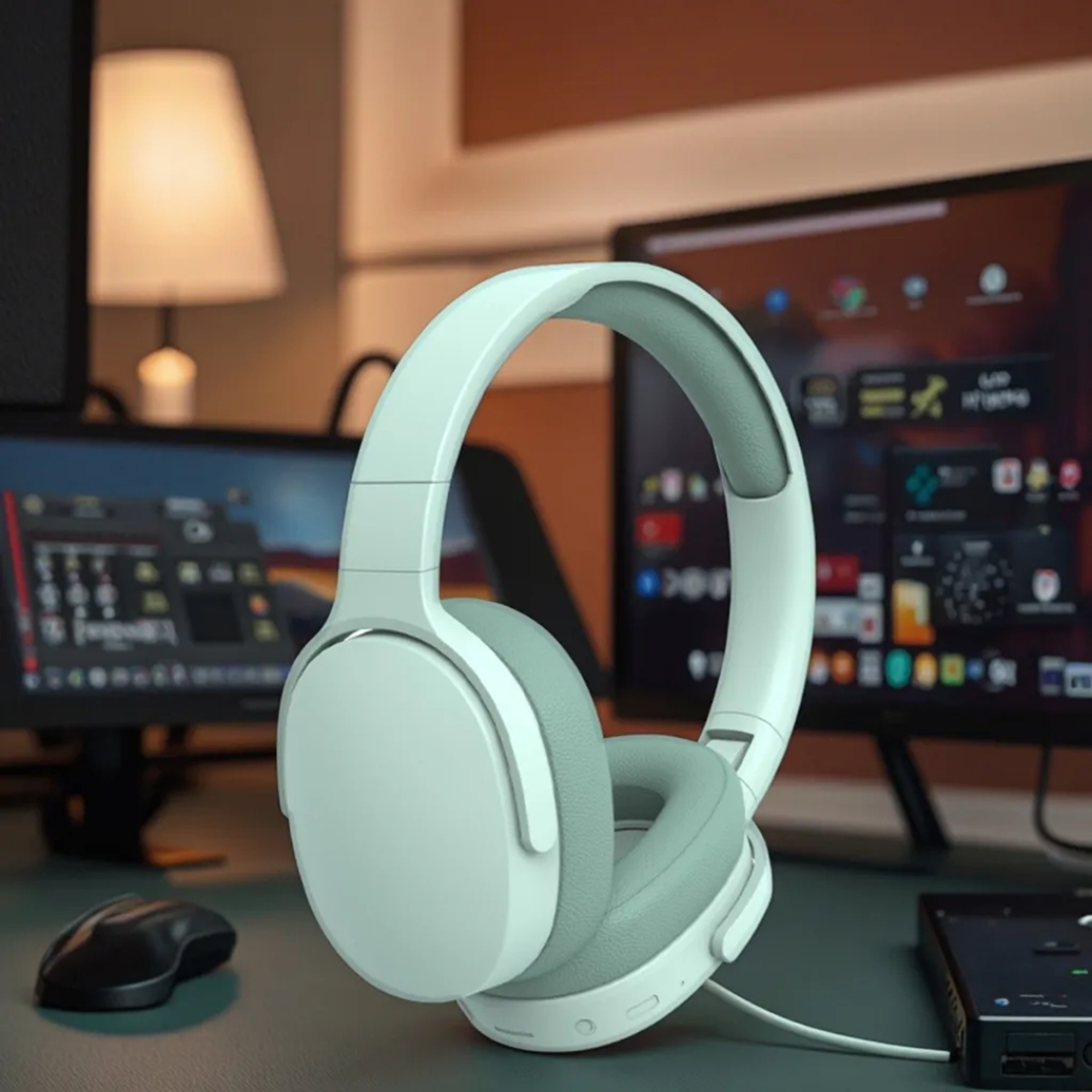 Bluetooth Gaming Headset With Microphone HiFi Stereo Foldable Wireless Headphones Low Latency 0