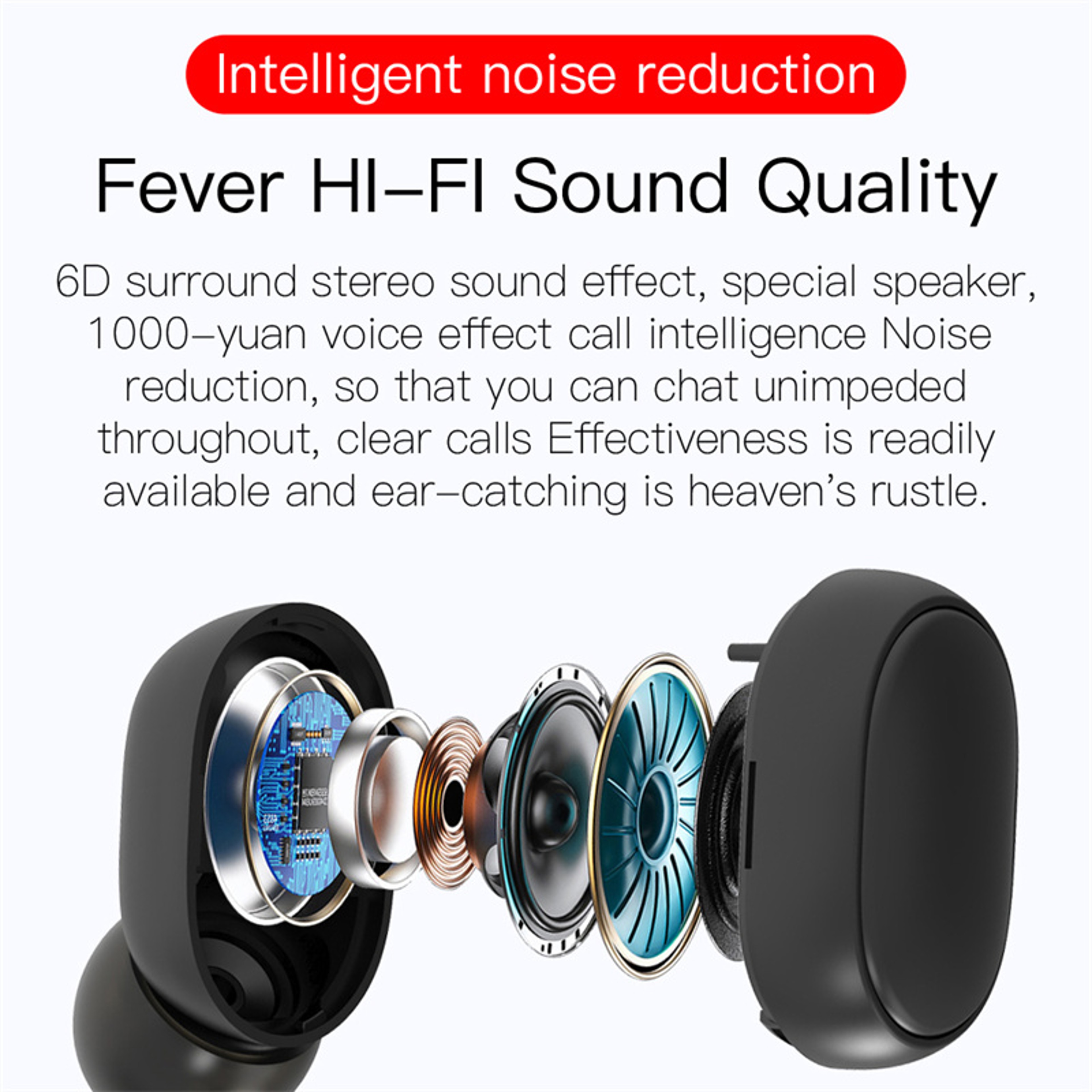 LED Display Bluetooth Earbuds With Noise Cancelling And Wireless Charging Case 9