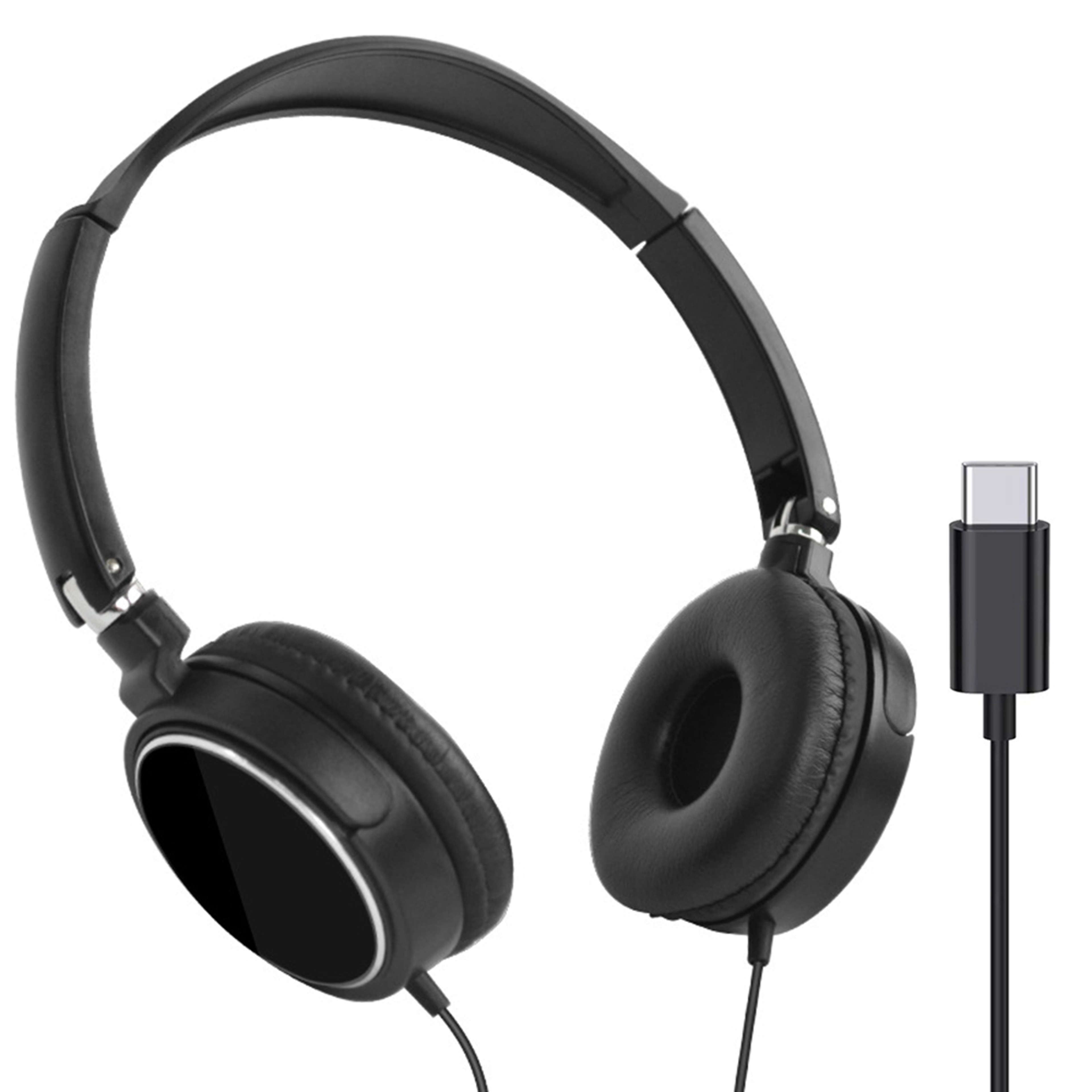 Foldable Wired Headphones With Microphone Bass Stereo Adjustable Headset For PC Laptop  Mobile 2