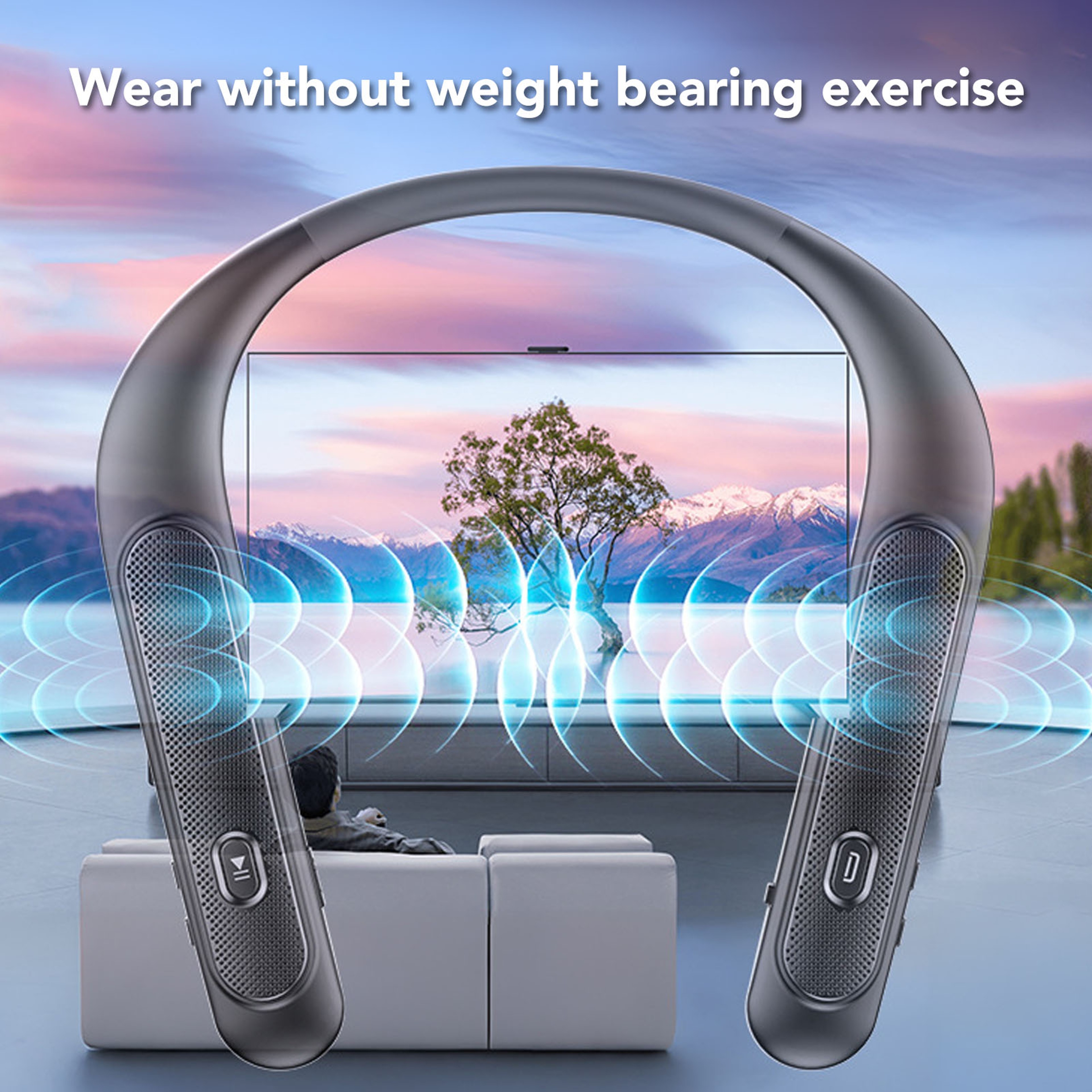 Wearable Bluetooth Neck Speaker Waterproof Neckband Speaker With Surround Sound 5