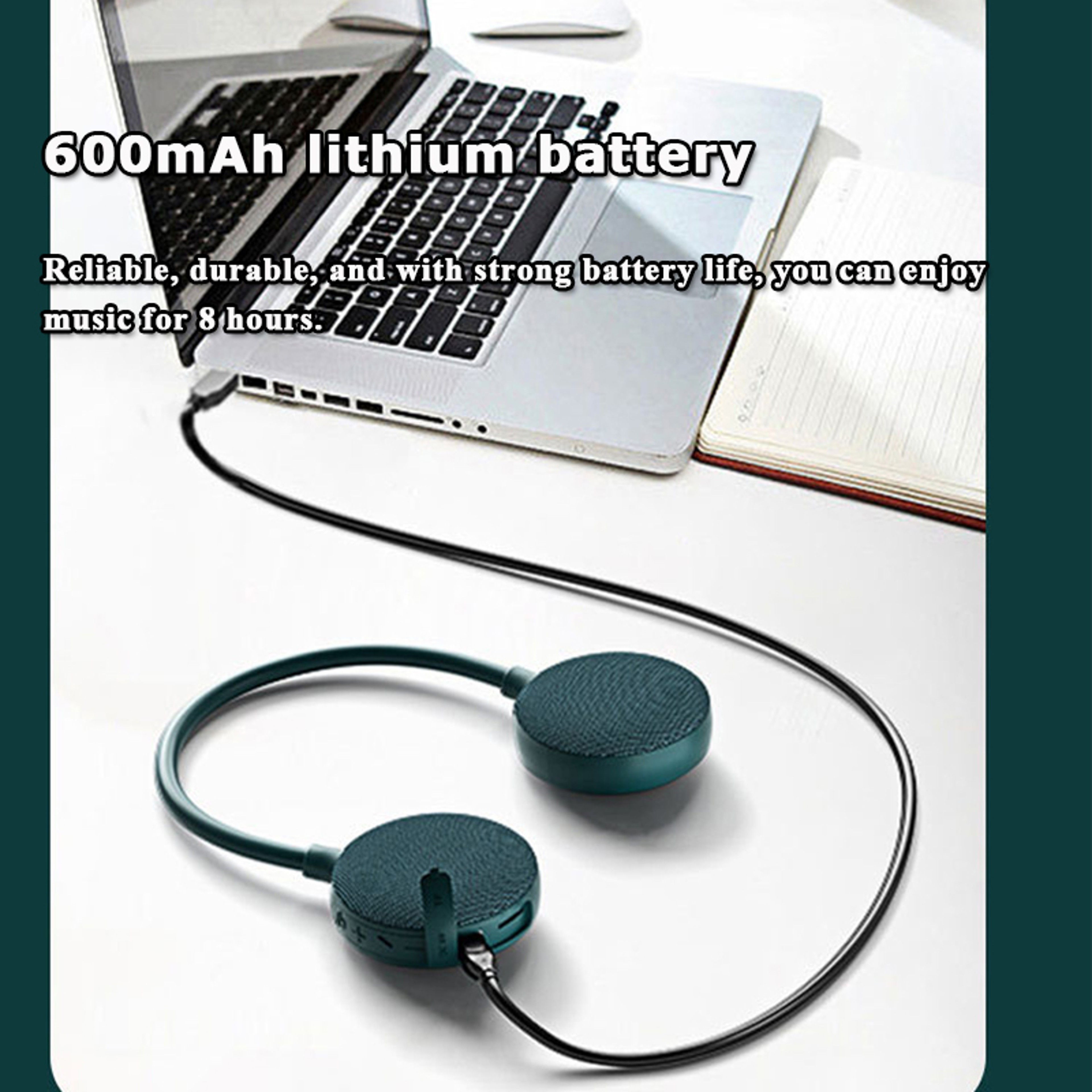 Wearable Bluetooth Neckband Speaker With TF Card  Hands Free Calling 5