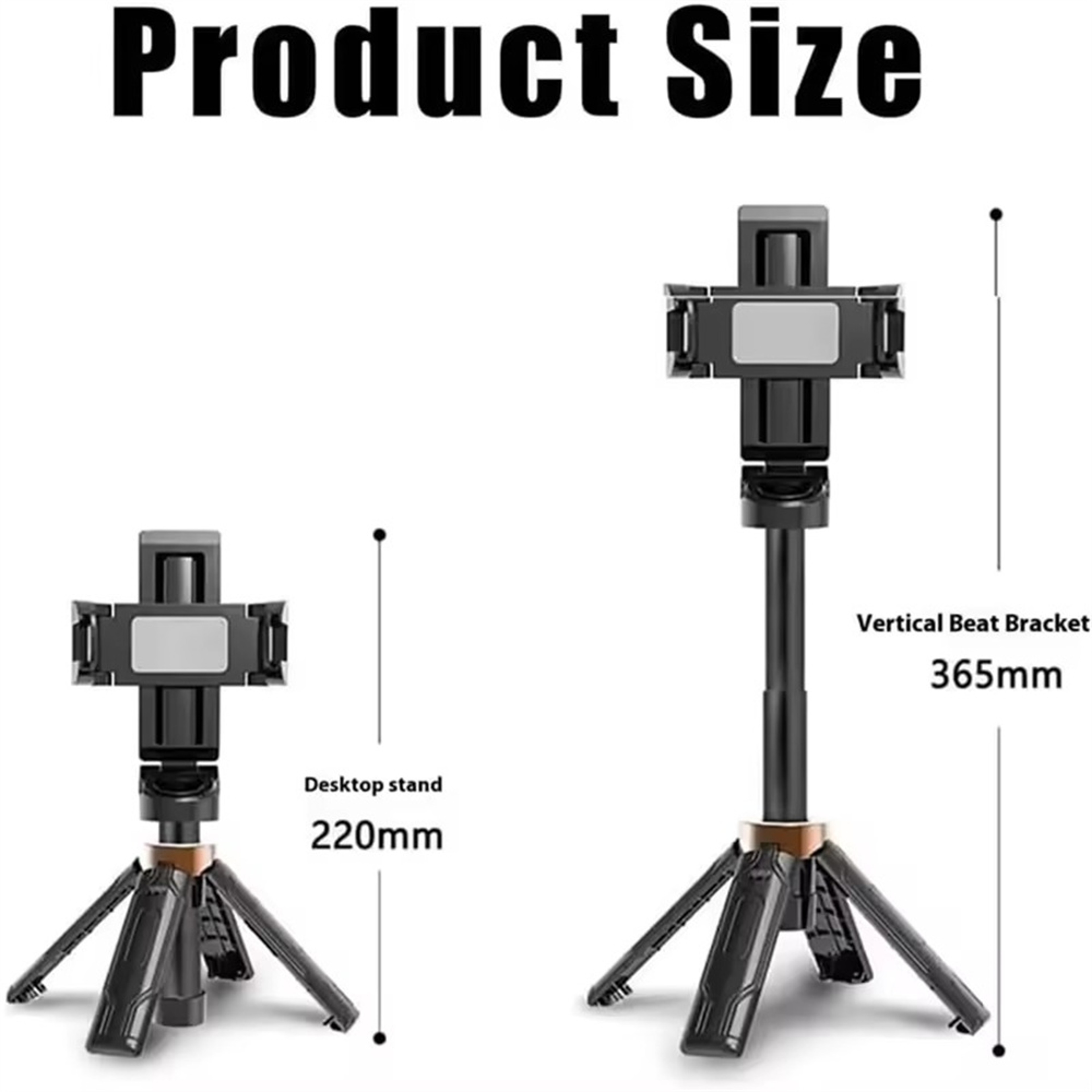 Selfie Stick Tripod With Bluetooth Remote And Adjustable Phone Holder 8