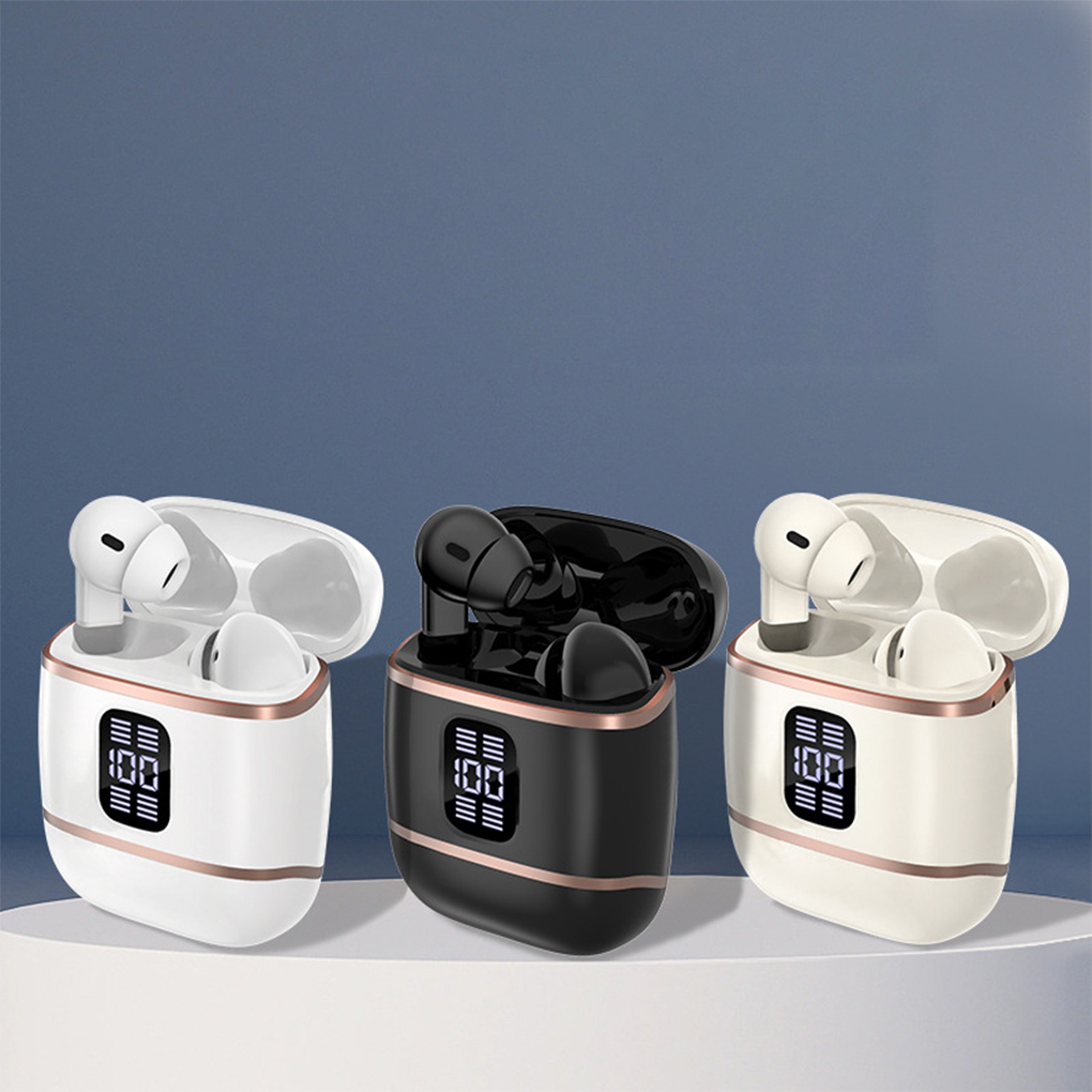 Bluetooth HiFi Wireless Earbuds With LED Digital Display Charging Case 0