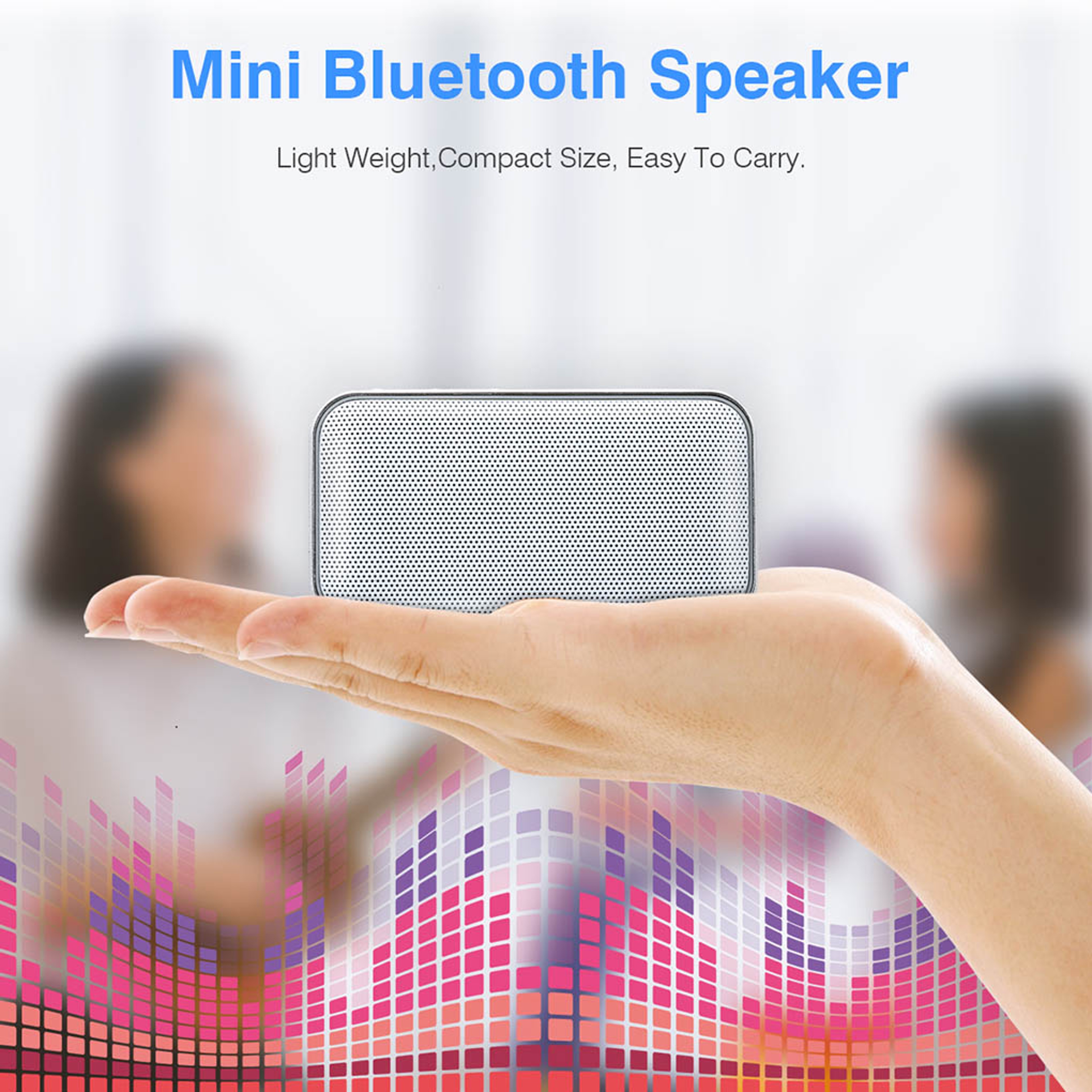 Portable Bluetooth Speaker With Built In Microphone Mini Wireless Music Player 2