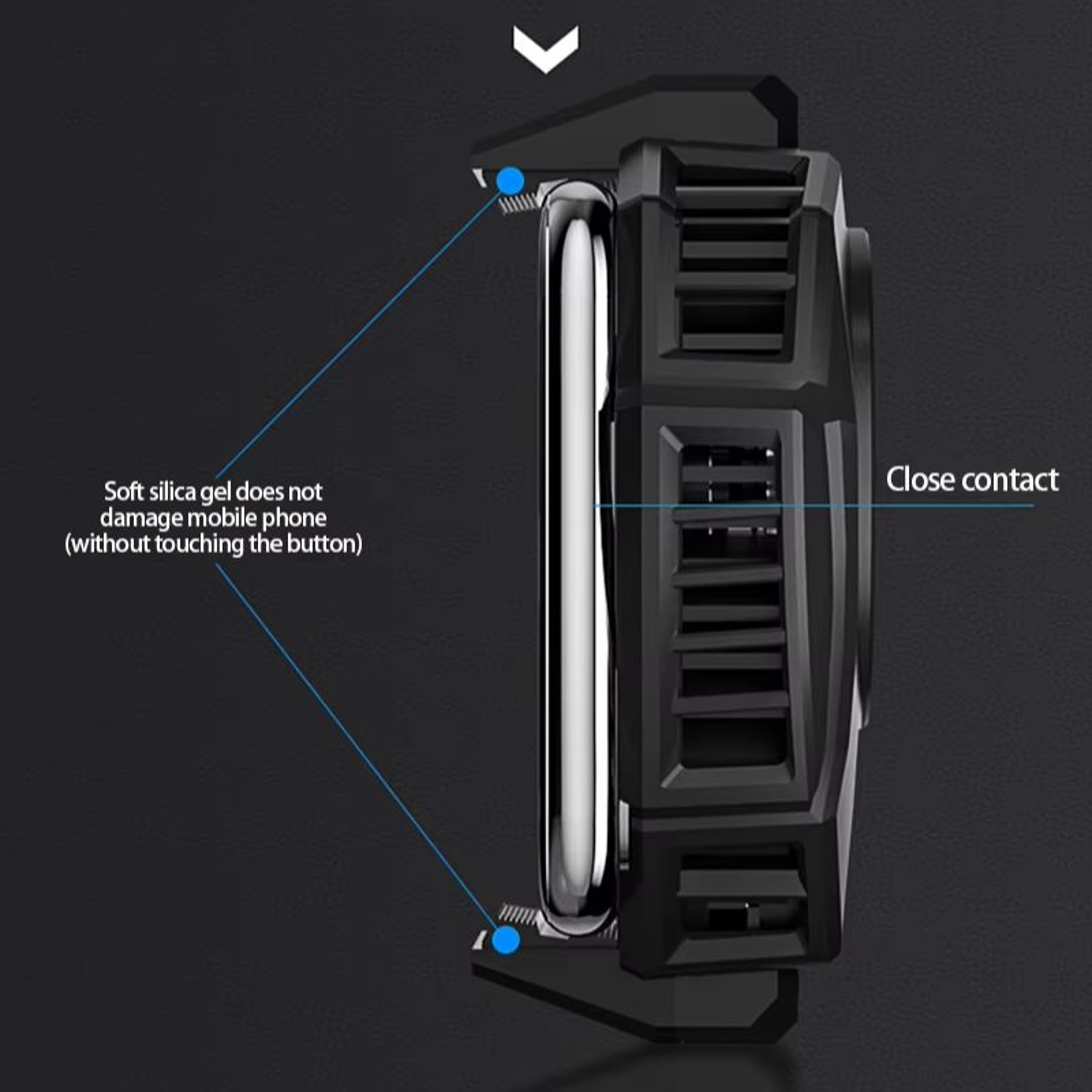 Rechargeable Phone Cooler With Digital Display For Gaming And Fast Mobile Cooling 4