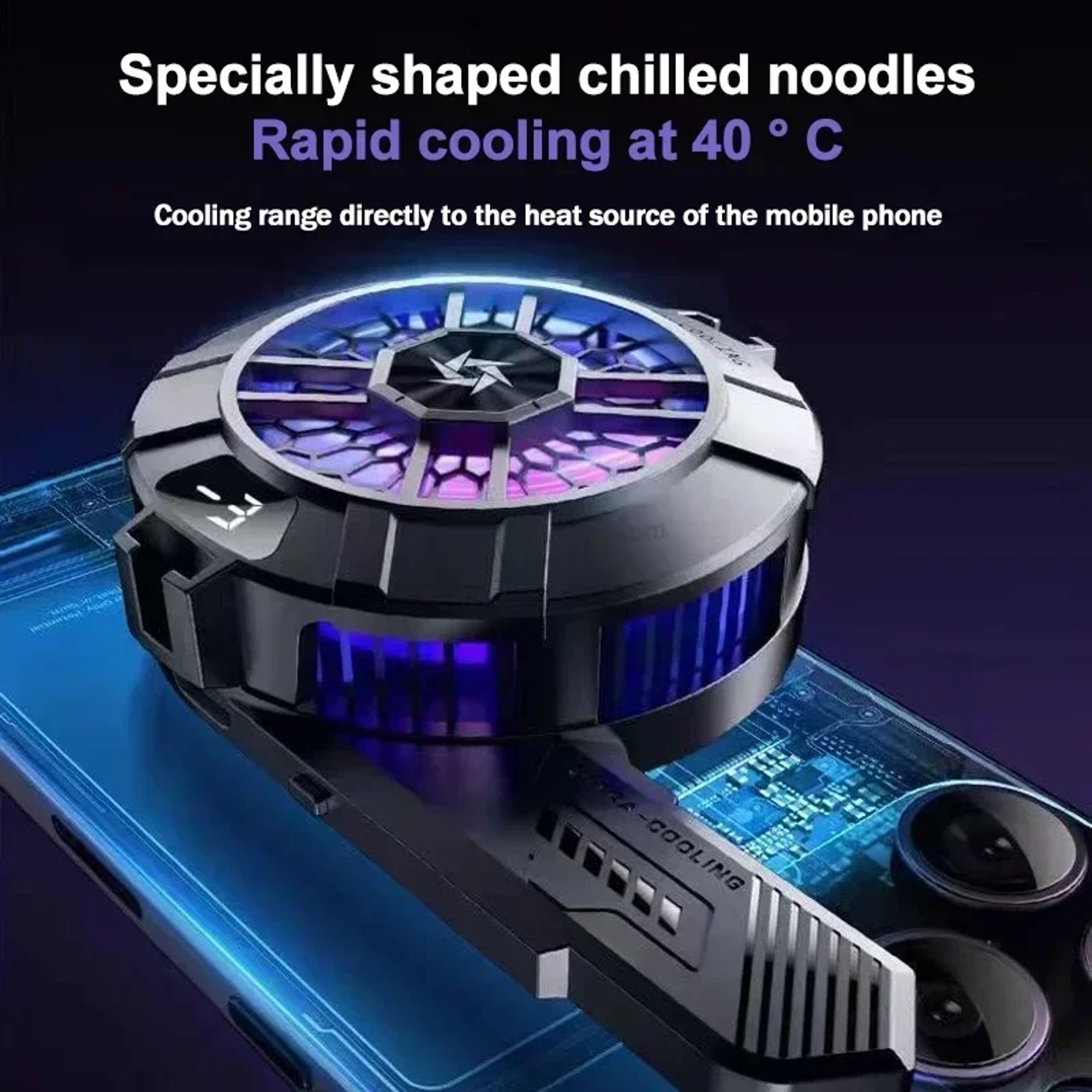Magnetic Phone Cooling Fan With Semiconductor Cooling For Gaming And Streaming 4