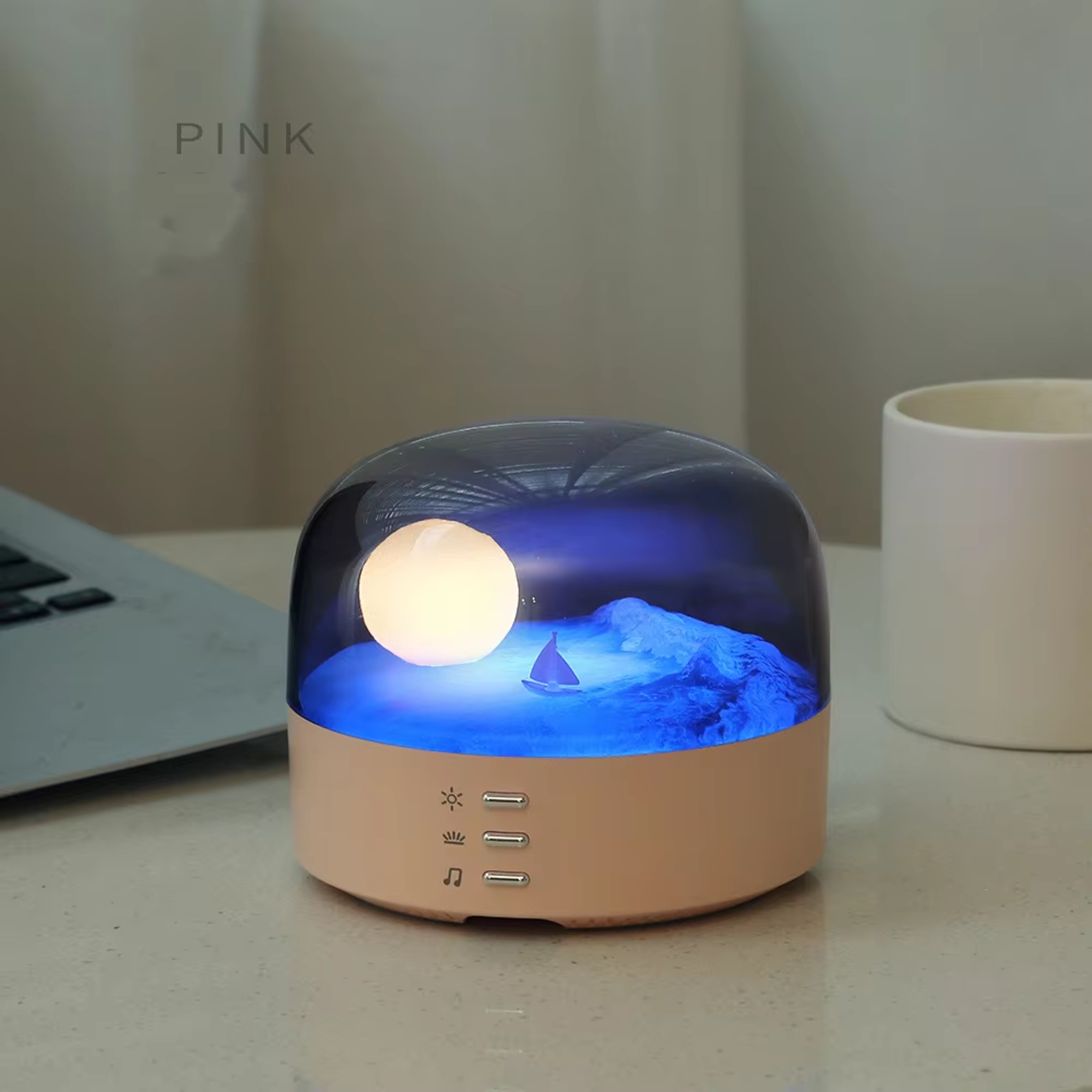 Bluetooth Speaker With Ambient LED Light Portable Wireless Music Speaker 1