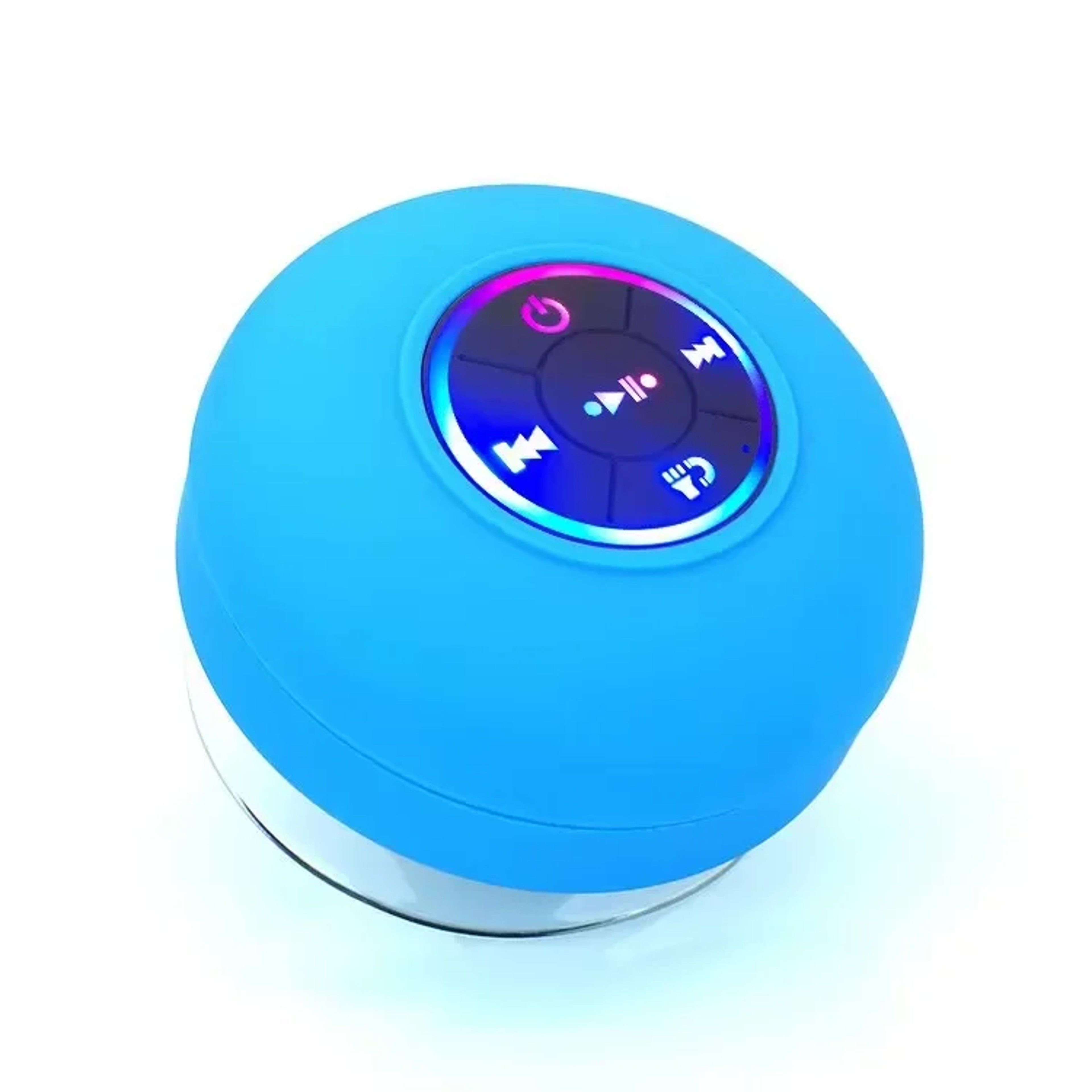 Portable Bluetooth Speaker With LED Light Waterproof Suction Cup Shower Speaker 8