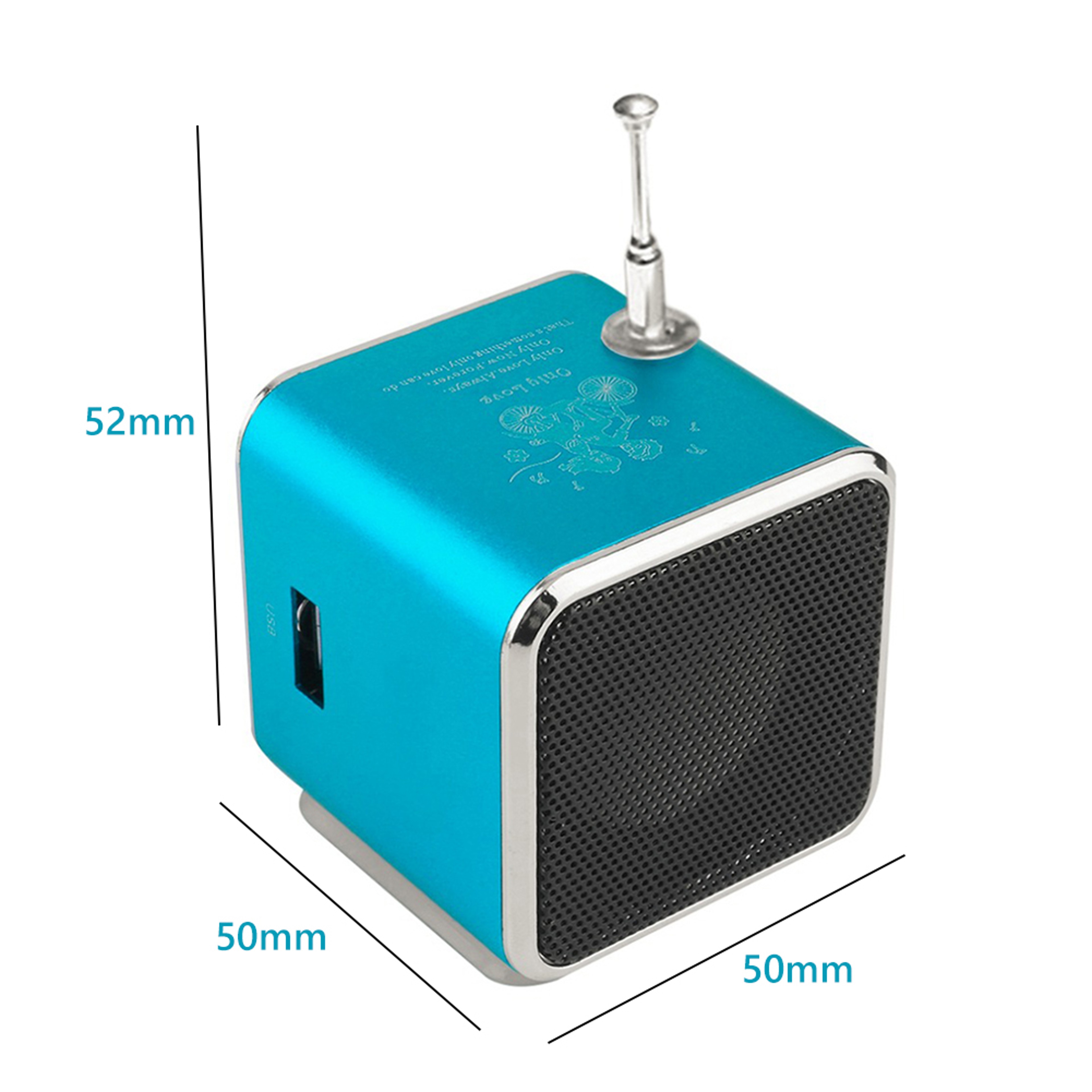 Portable FM Radio Speaker With Digital Receiver And Mini Music Player 4