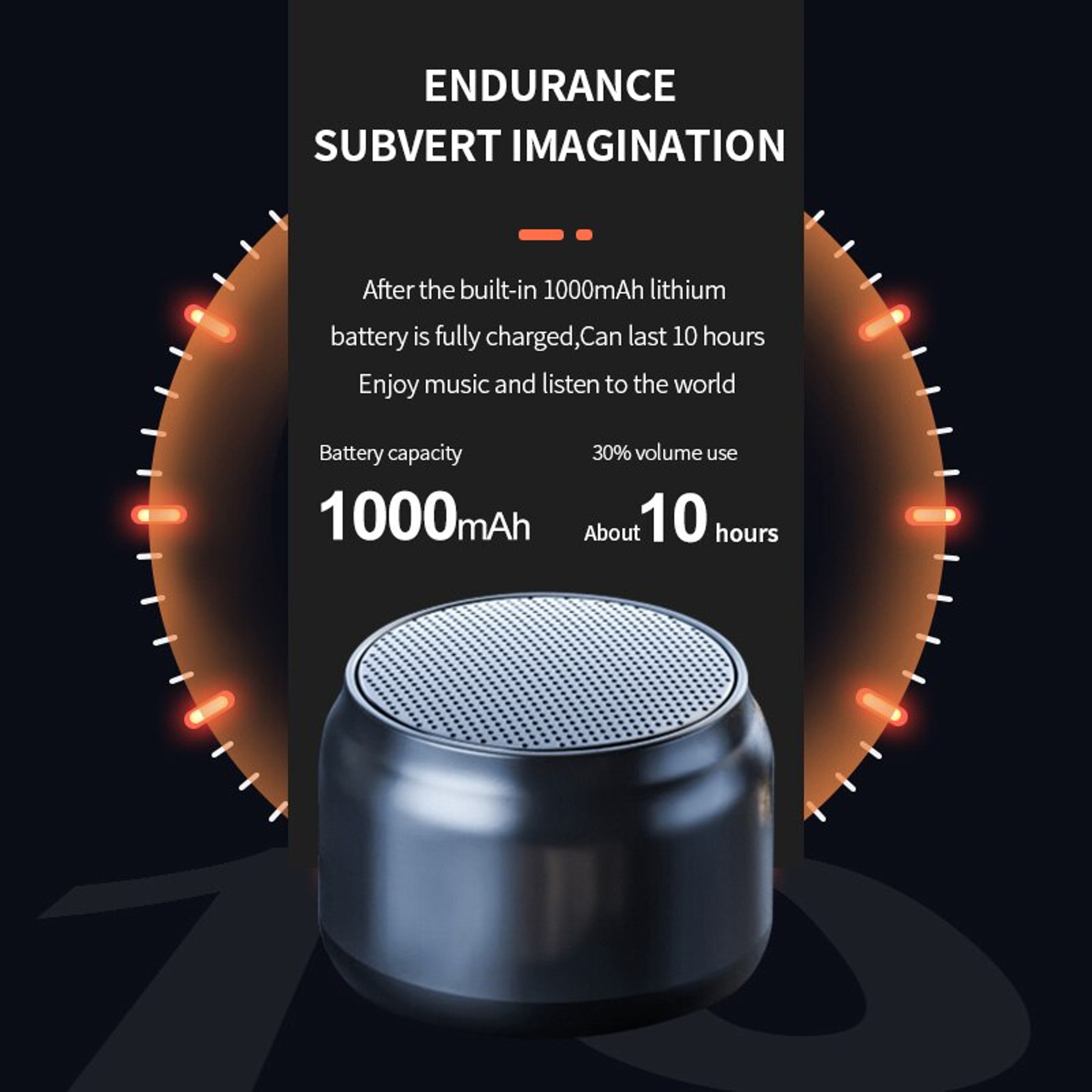 Portable Bluetooth Speaker With Deep Bass Mini Wireless Outdoor Stereo Speaker 3
