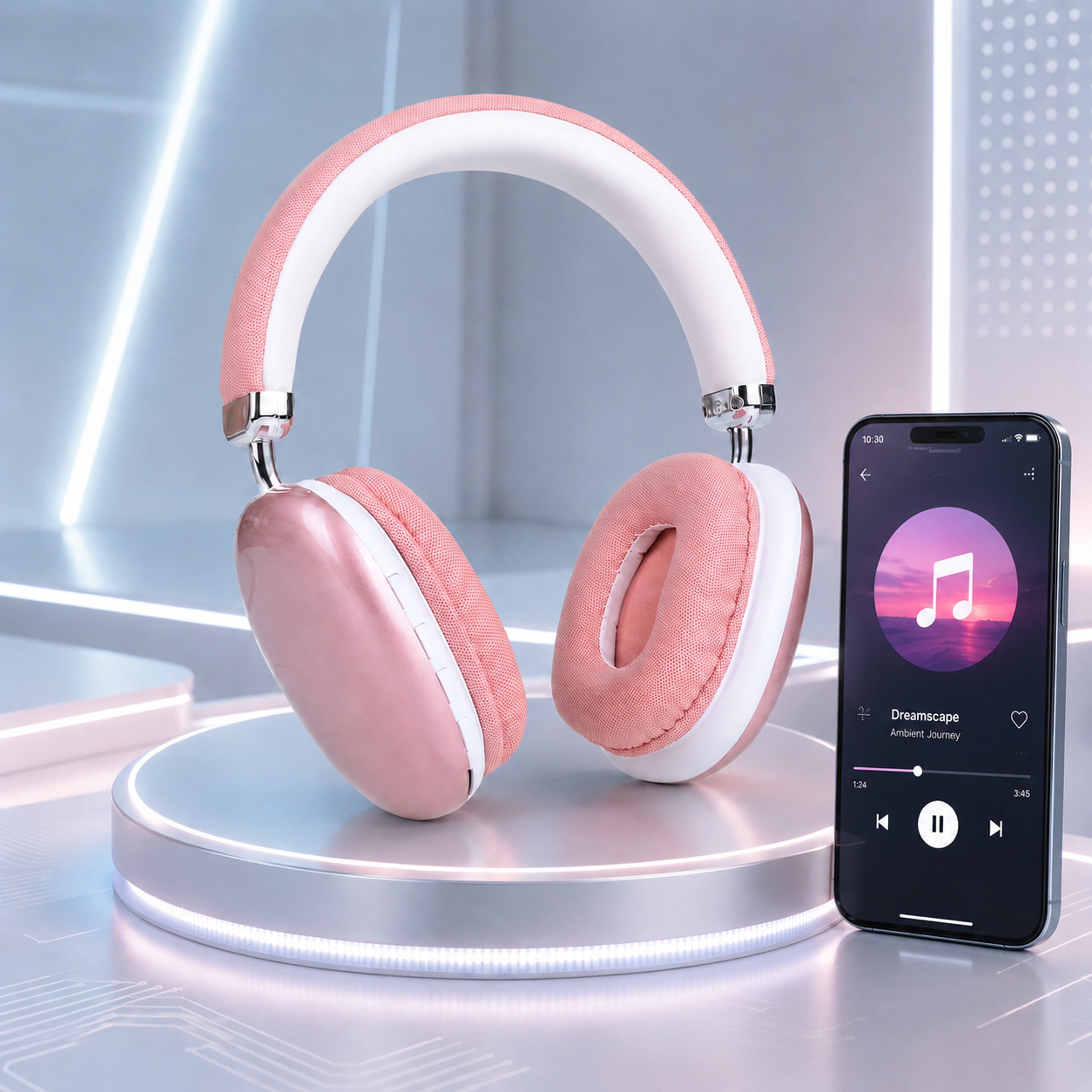 Bluetooth Over Ear Headphones With Mic HiFi Wireless Gaming Headset For IPhone Android PC 1